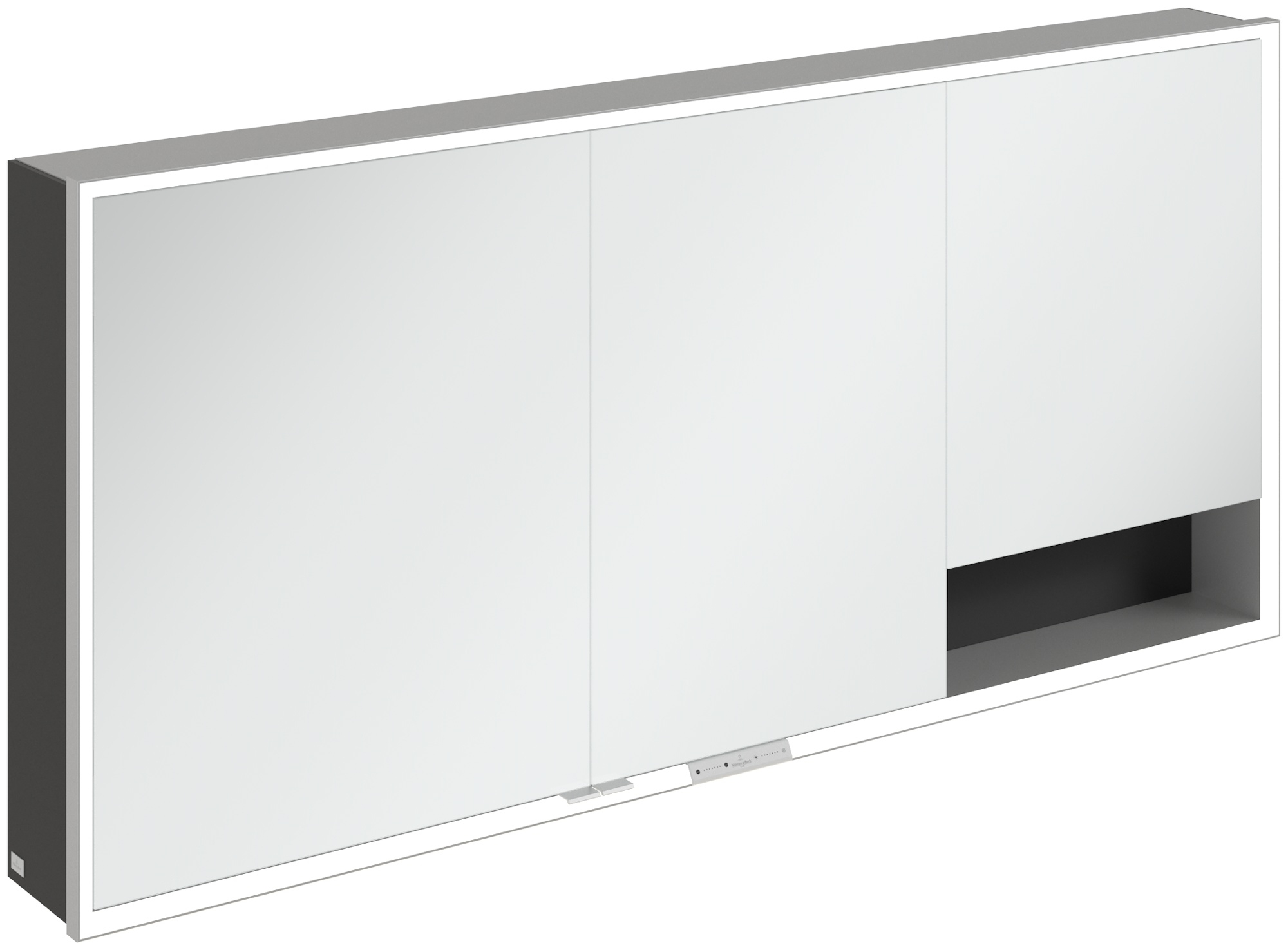 Darmowa Dostawa - Szafka 160x16.8x75 cm z lustrem czarna Villeroy & Boch My View+ A48116VL