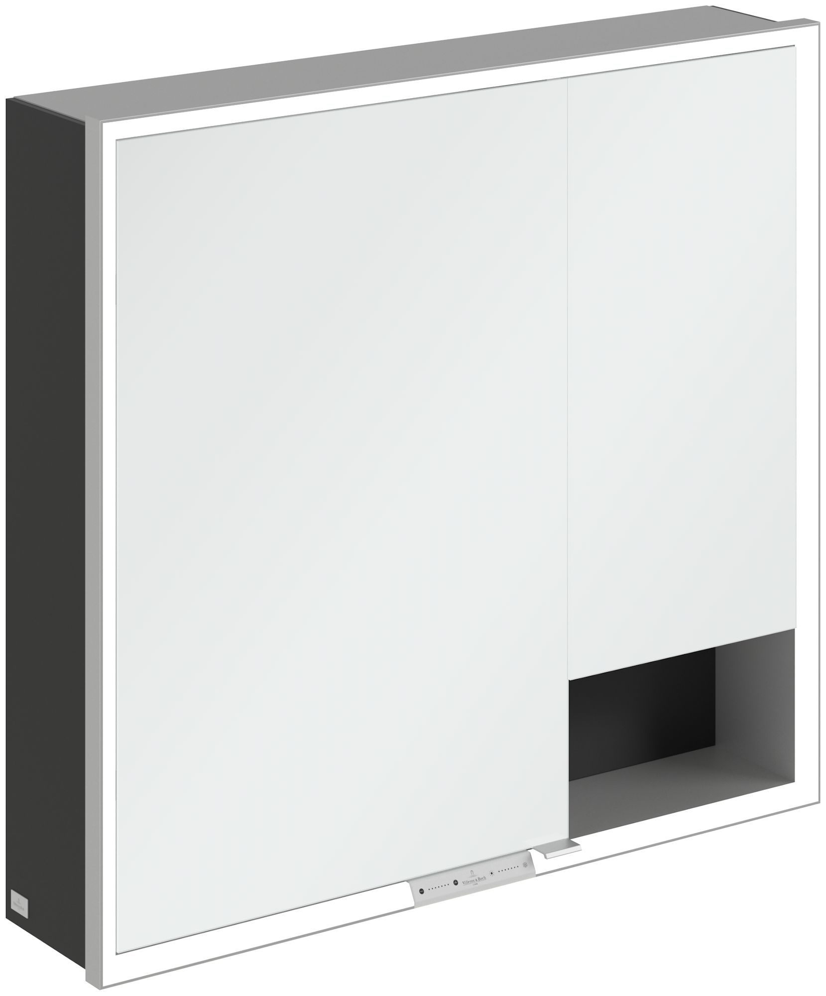 Darmowa Dostawa - Szafka 80x16.8x75 cm z lustrem czarna Villeroy & Boch My View+ A48180VL