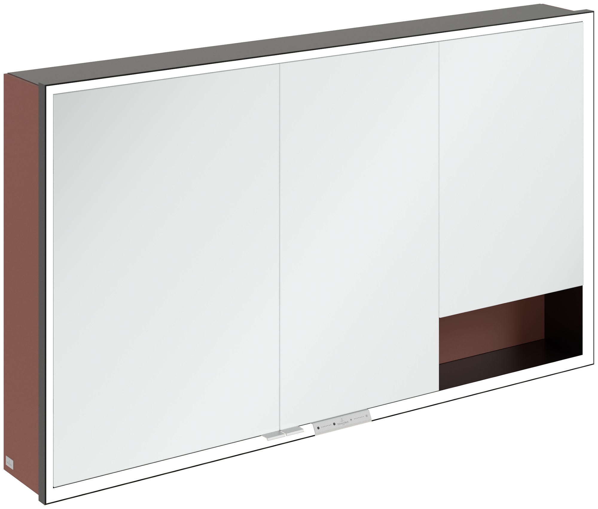Darmowa Dostawa - Szafka 130x16.8x75 cm z lustrem czerwona Villeroy & Boch My View+ B48113AH