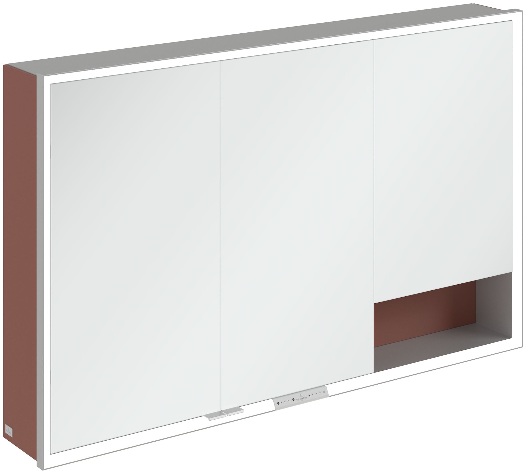Darmowa Dostawa - Szafka 120x16.8x75 cm z lustrem czerwona Villeroy & Boch My View+ A48112AH