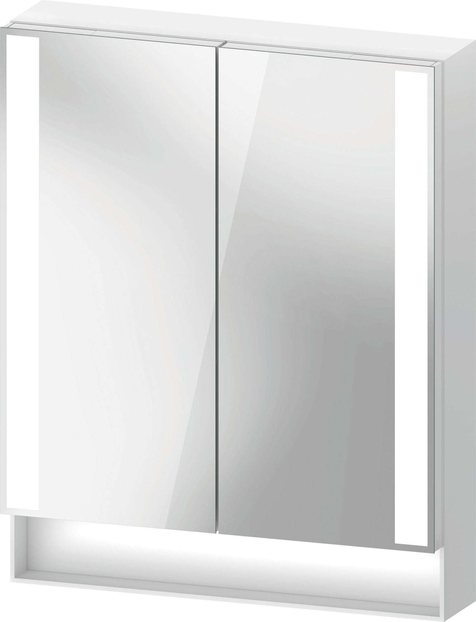 Darmowa Dostawa - Szafka 60x15.5x75 cm z lustrem biały Duravit Qatego QA7150018180010