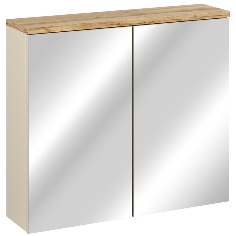 Darmowa Dostawa - Szafka 80x20x70 cm z lustrem beżowa Comad Bali Cashmere BALICASHMERE84802D