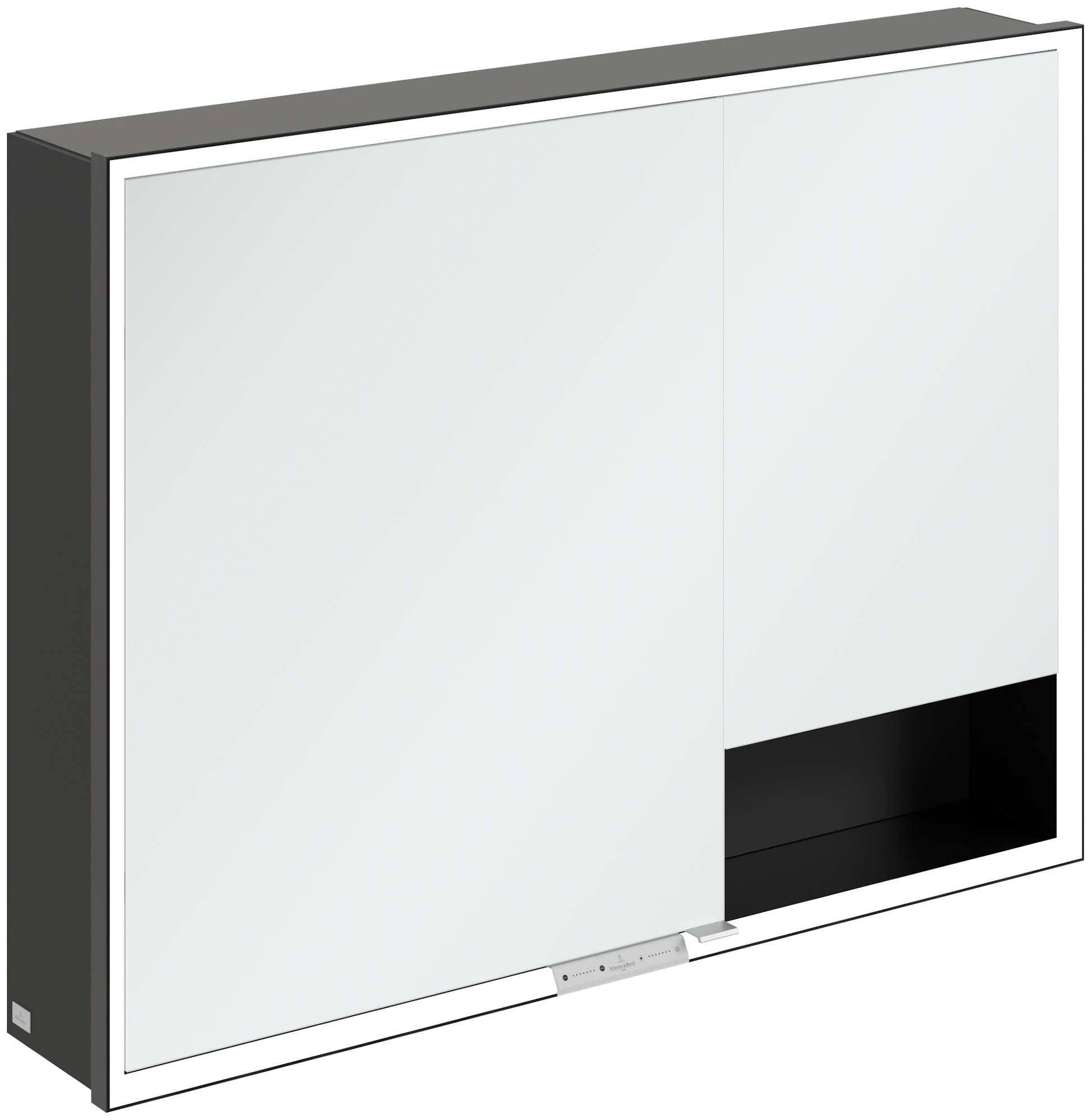 Darmowa Dostawa - Szafka 100x16.8x75 cm z lustrem czarna Villeroy & Boch My View+ B48110VL