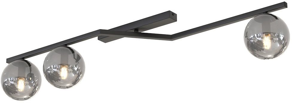 Darmowa Dostawa - Lampa podsufitowa 3x10 W czarna-przydymiona Emibig Naton 15093