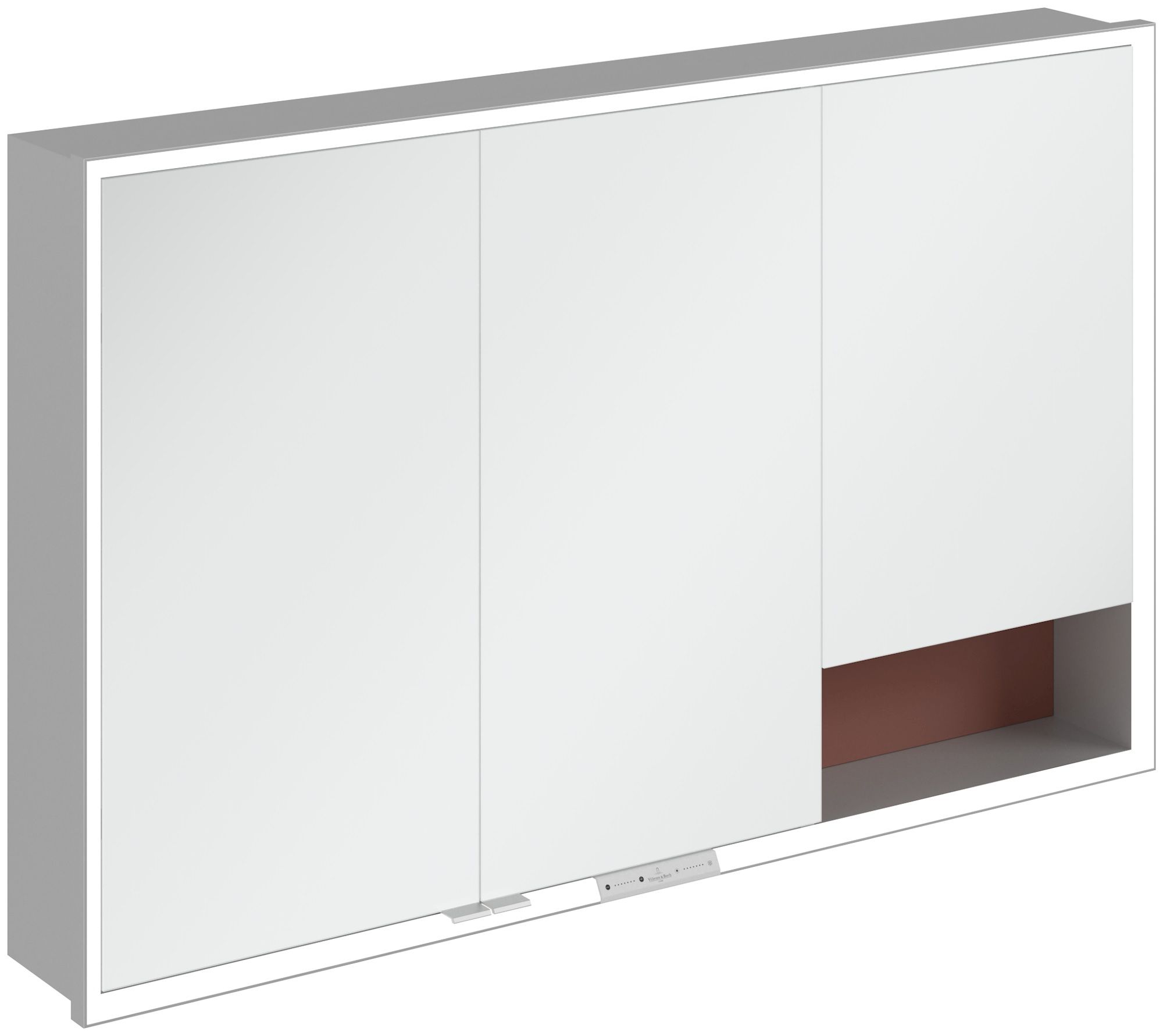 Darmowa Dostawa - Szafka 120x16.8x75 cm z lustrem czerwona Villeroy & Boch My View+ A48212AH