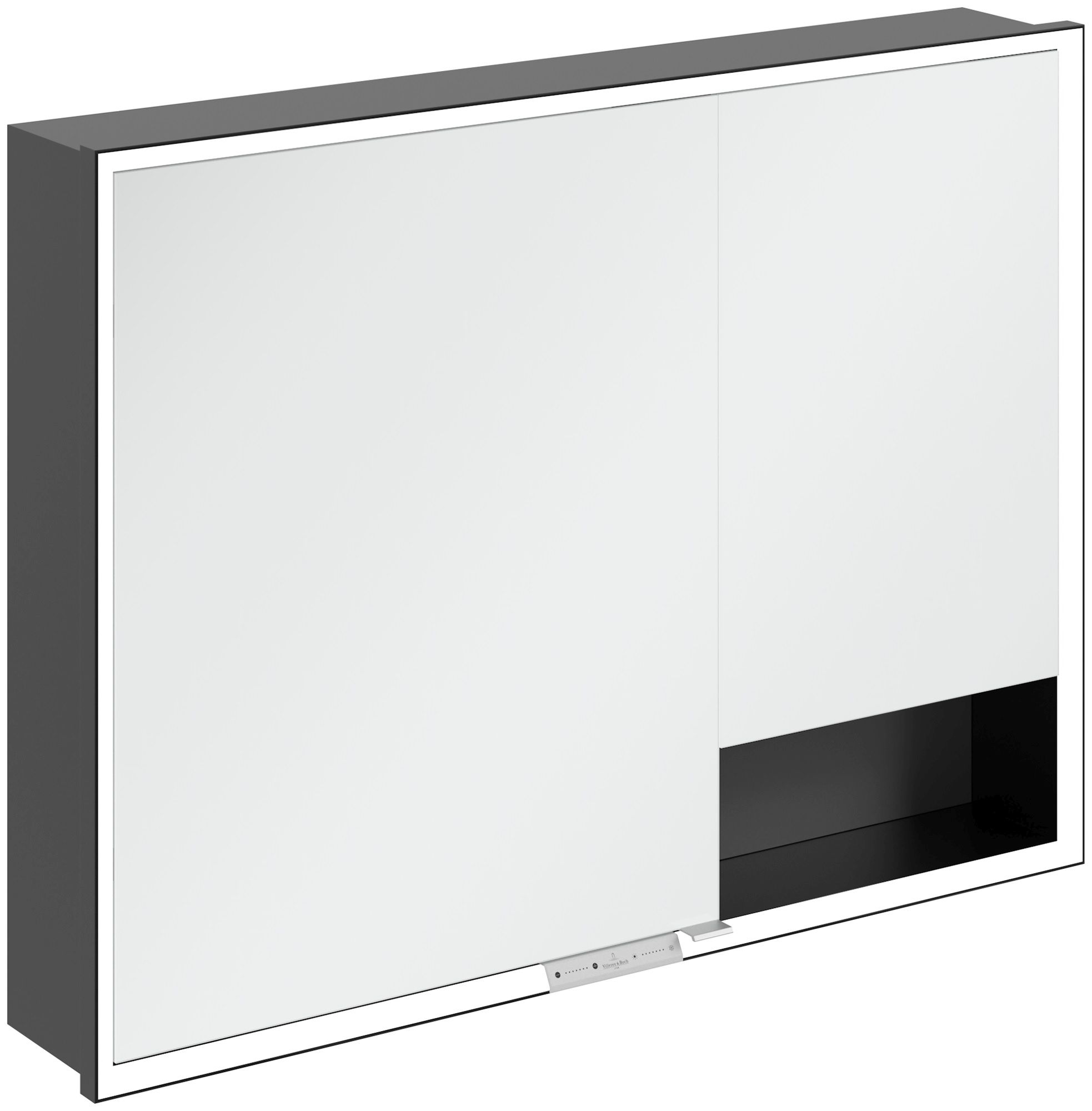 Darmowa Dostawa - Szafka 100x16.8x75 cm z lustrem grafitowa Villeroy & Boch My View+ B48210VR