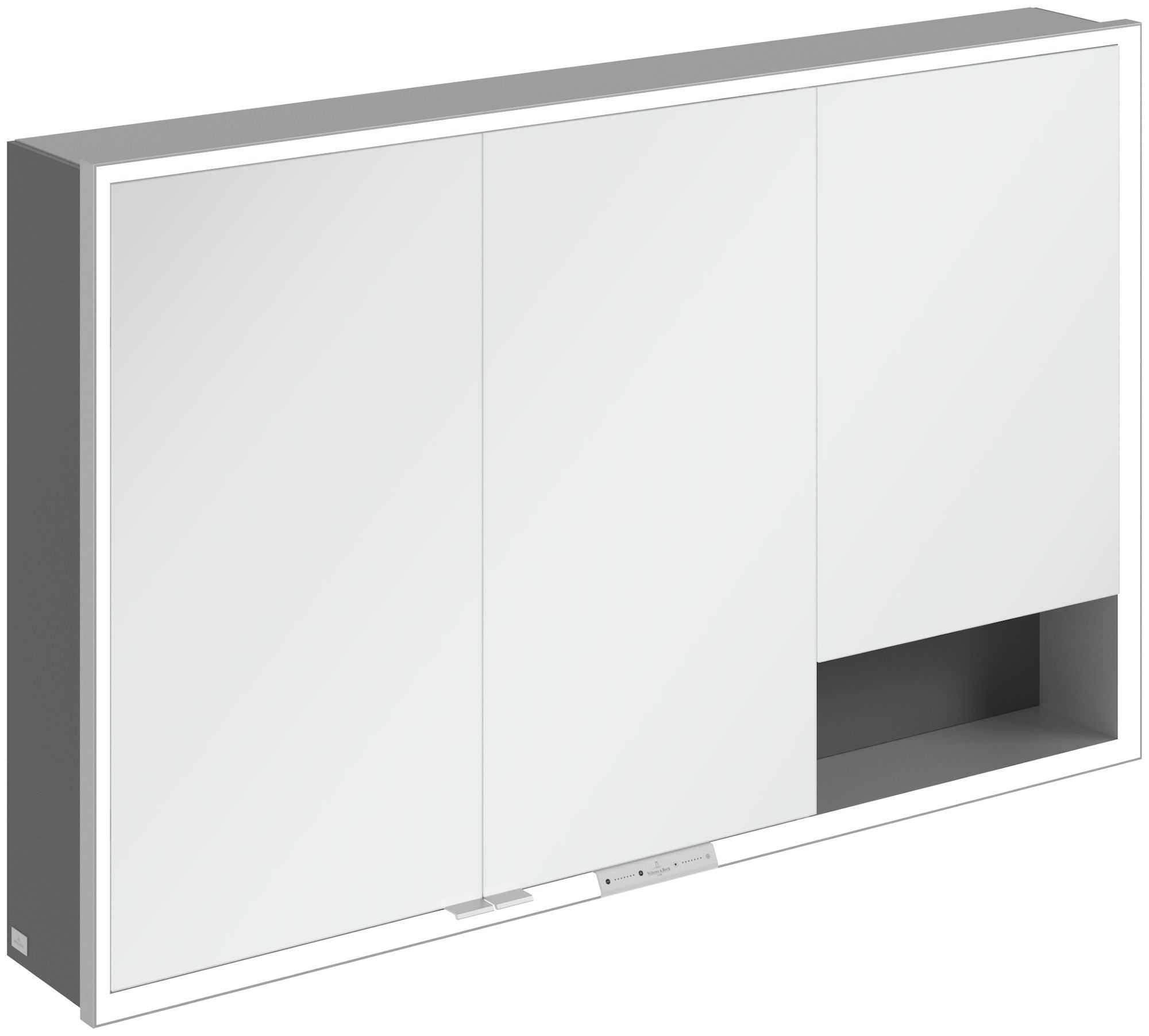 Darmowa Dostawa - Szafka 120x16.8x75 cm z lustrem grafitowa Villeroy & Boch My View+ A48112VR