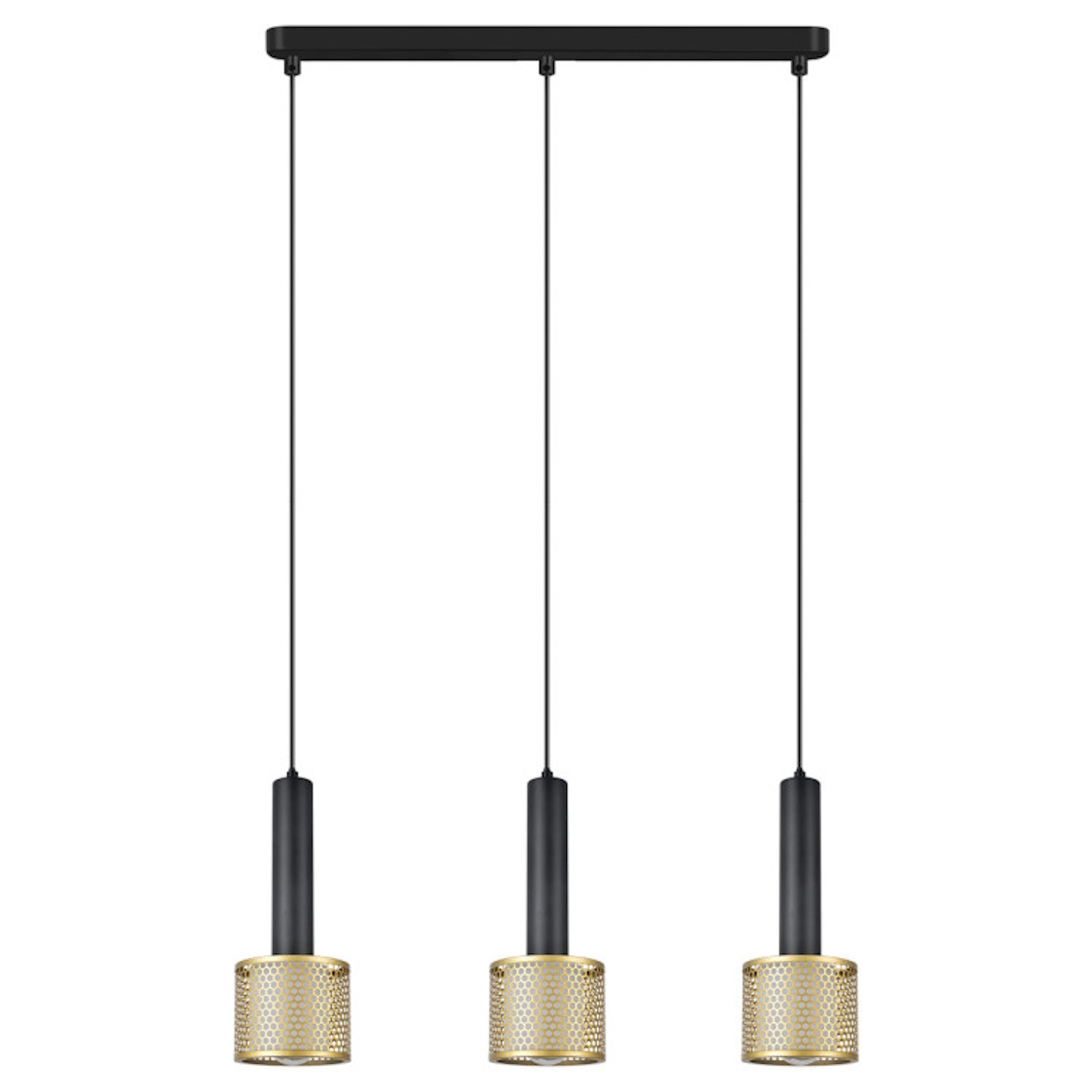 Darmowa Dostawa - Lampa wisząca 3x15 W złota Light Prestige Amo LP07023LGD