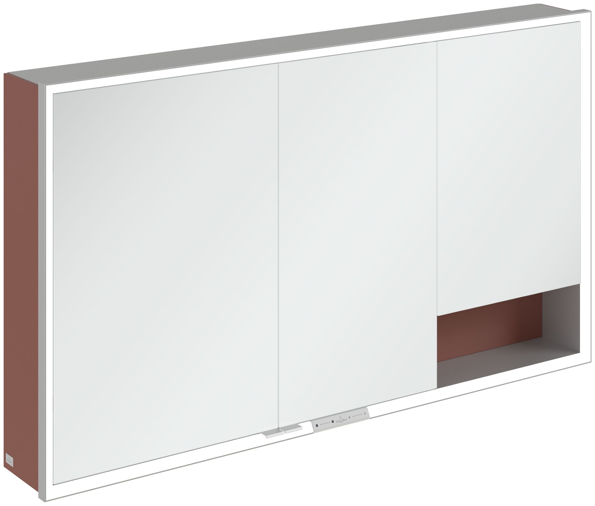 Darmowa Dostawa - Szafka 130x16.8x75 cm z lustrem czerwona Villeroy & Boch My View+ A48113AH