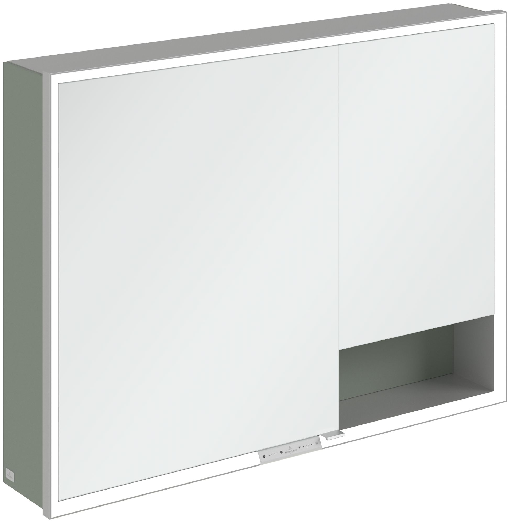 Darmowa Dostawa - Szafka 100x16.8x75 cm z lustrem zielona Villeroy & Boch My View+ A48110AF