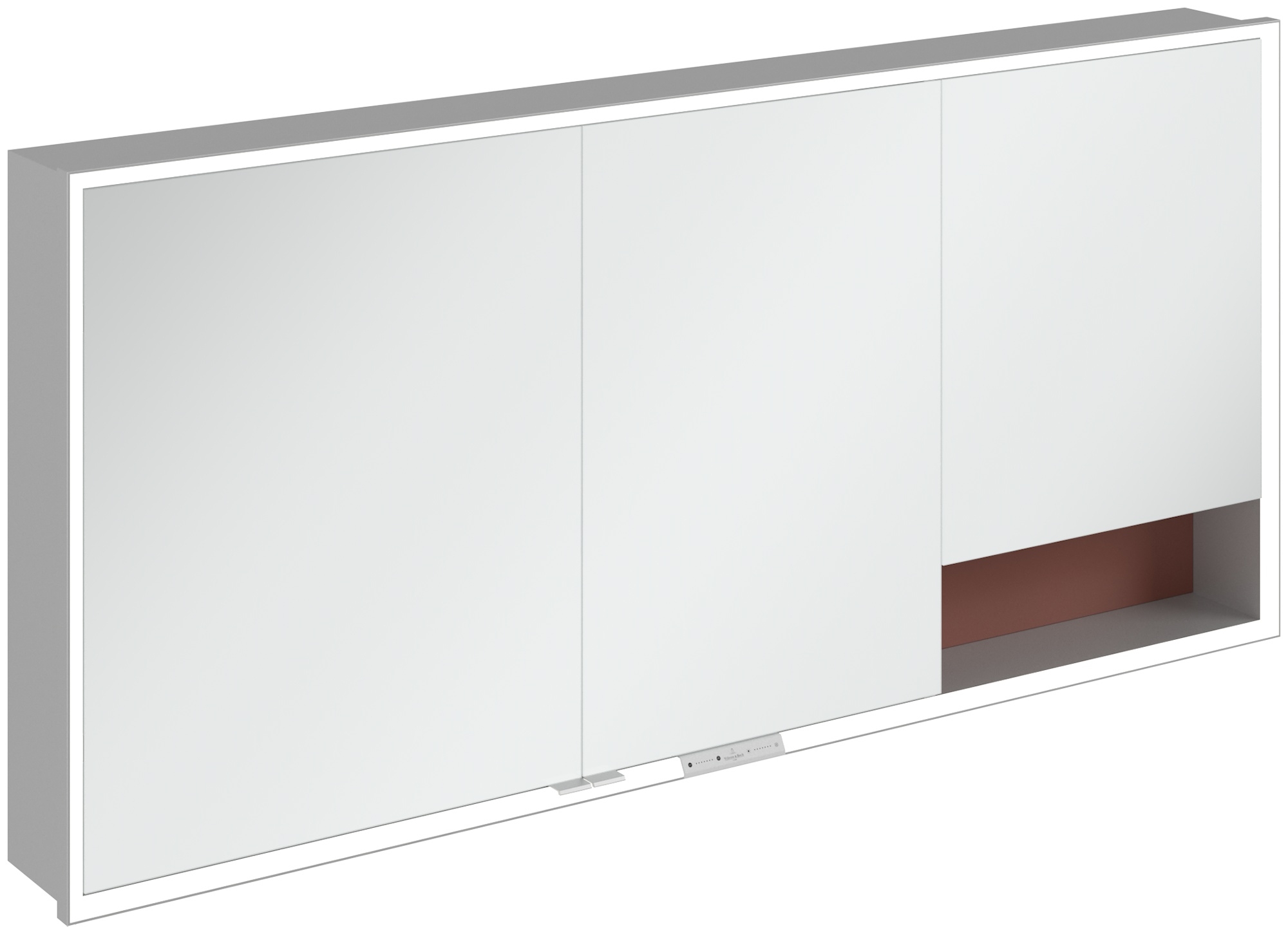 Darmowa Dostawa - Szafka 160x16.8x75 cm z lustrem czerwona Villeroy & Boch My View+ A48216AH