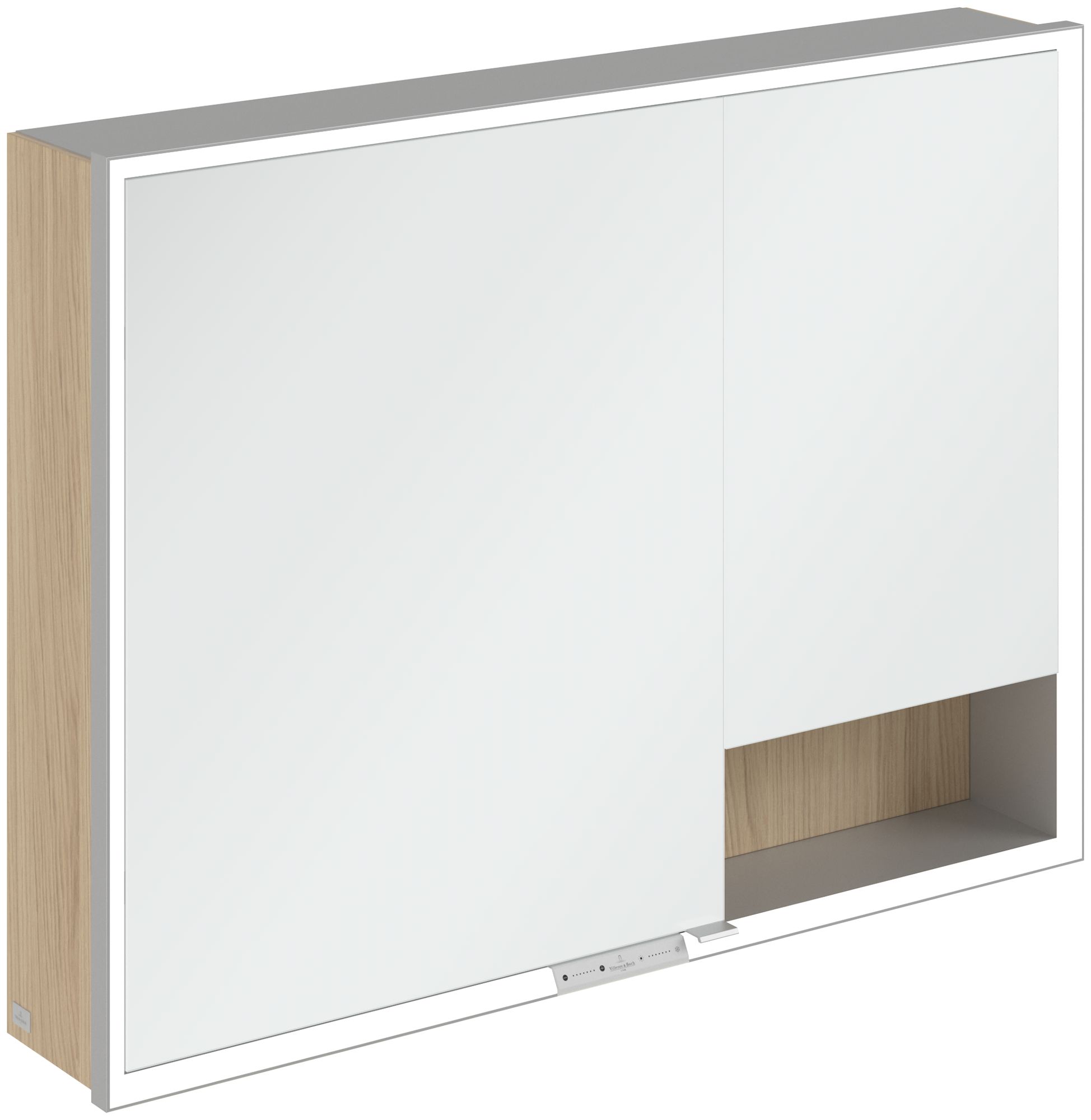 Darmowa Dostawa - Szafka 100x16.8x75 cm z lustrem dąb Villeroy & Boch My View+ A48110VJ