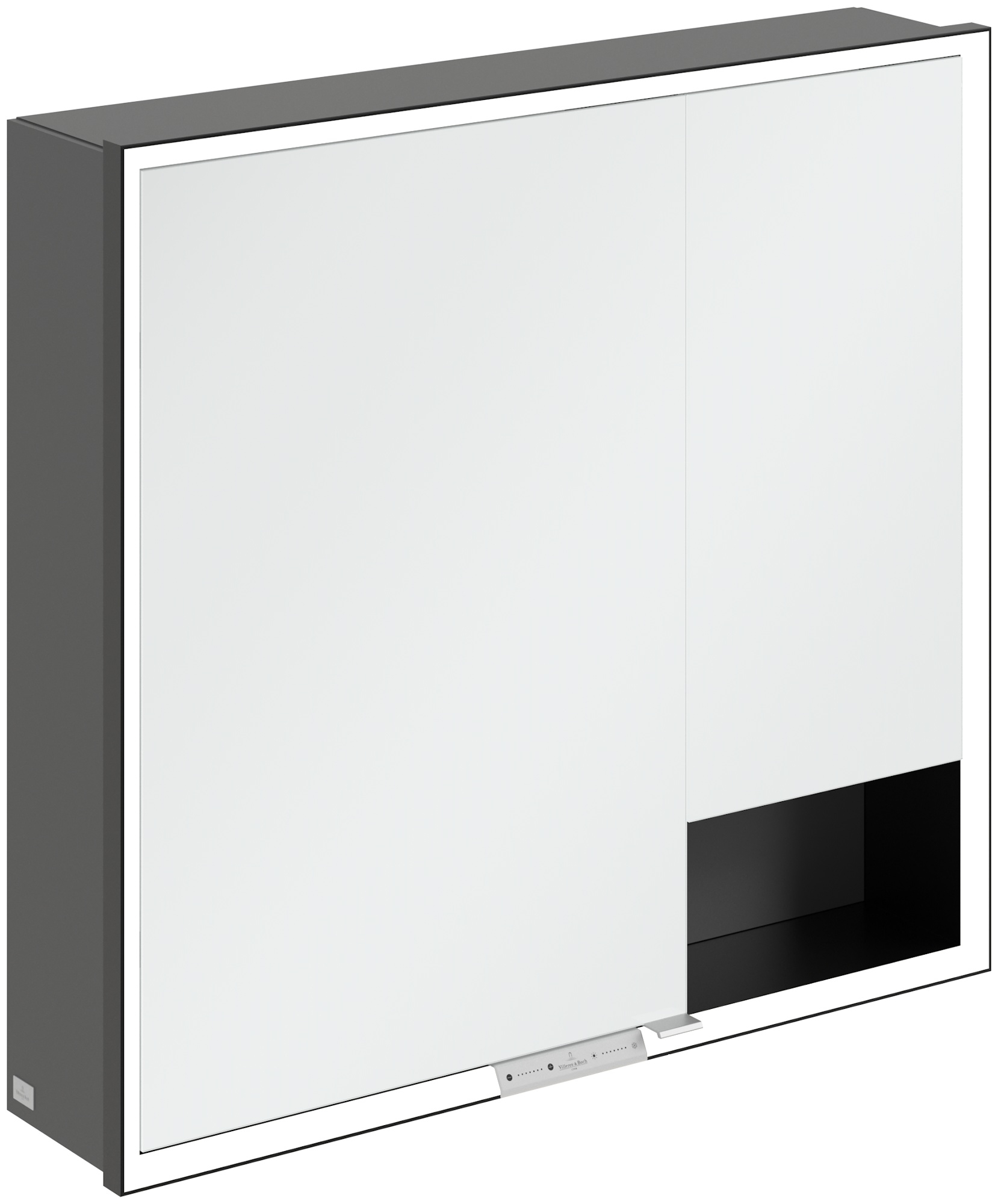 Darmowa Dostawa - Szafka 80x16.8x75 cm z lustrem grafitowa Villeroy & Boch My View+ B48180VR