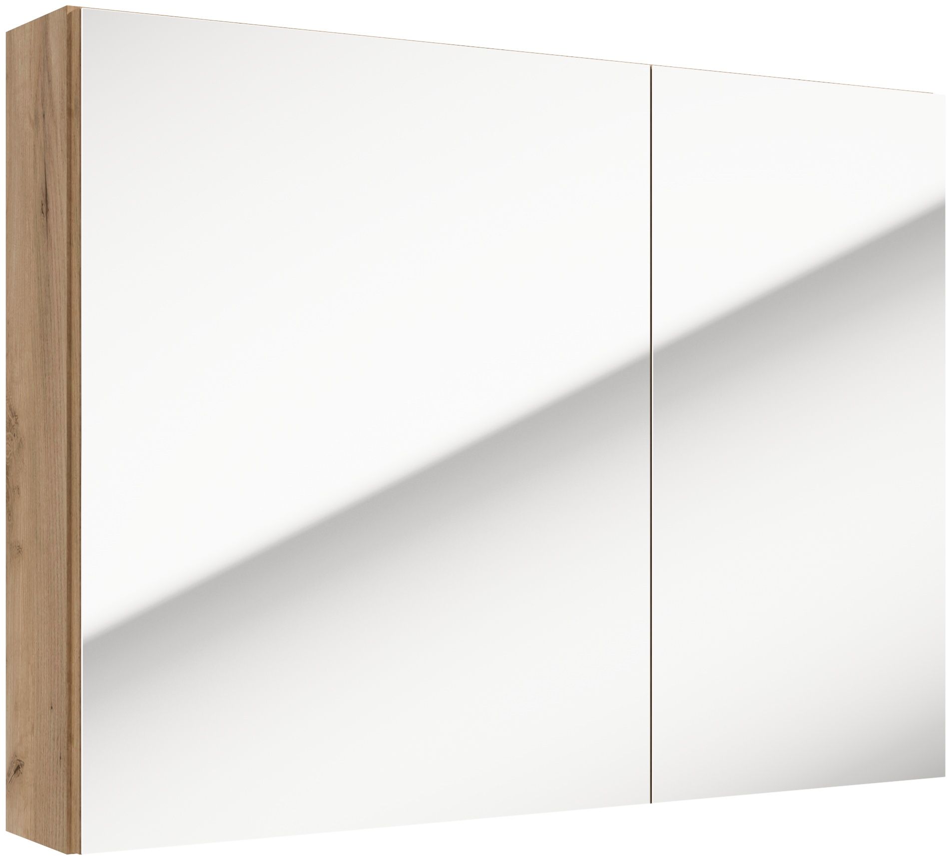 Darmowa Dostawa - Szafka 80x15x60 cm z lustrem dąb Defra Salsa 242E08003