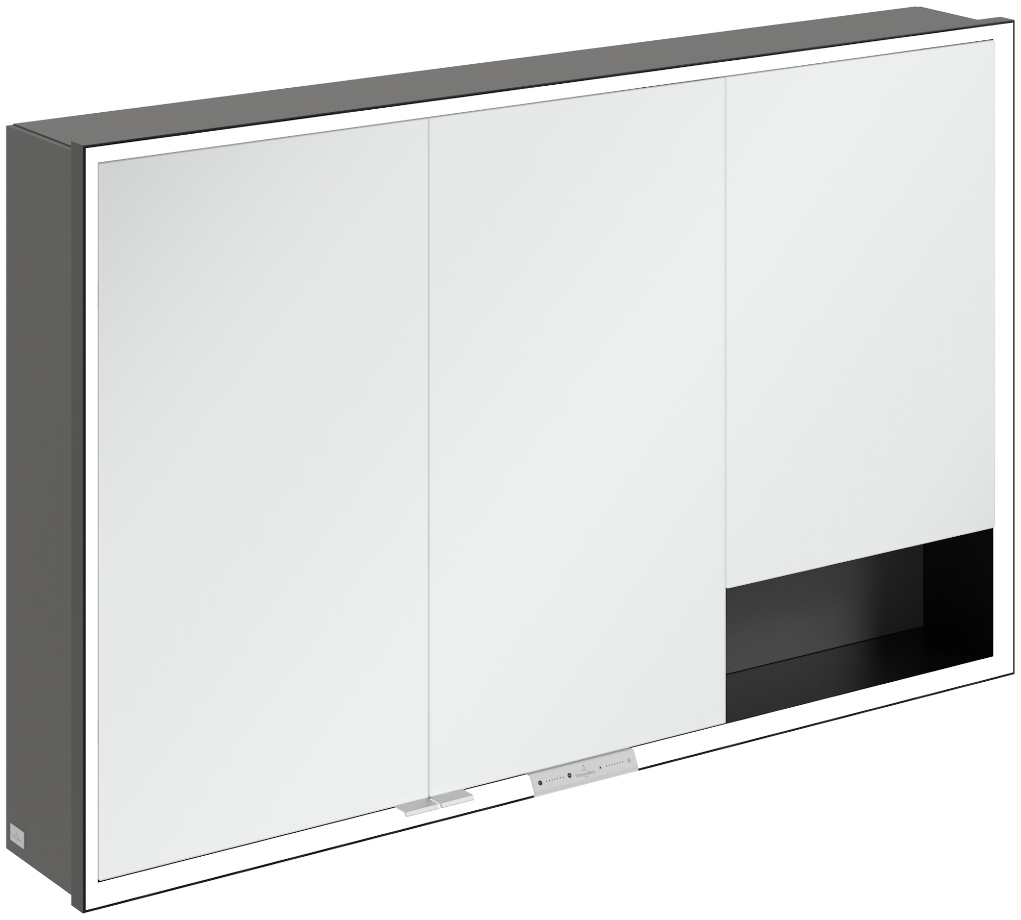 Darmowa Dostawa - Szafka 120x16.8x75 cm z lustrem grafitowa Villeroy & Boch My View+ B48112VR