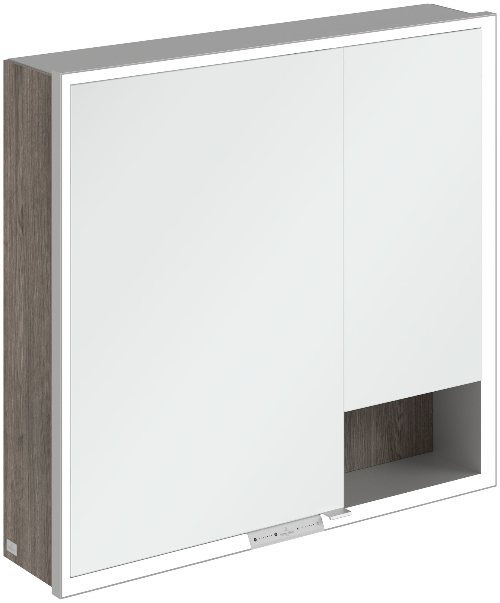 Darmowa Dostawa - Szafka 80x16.8x75 cm z lustrem dąb Villeroy & Boch My View+ A48180RK