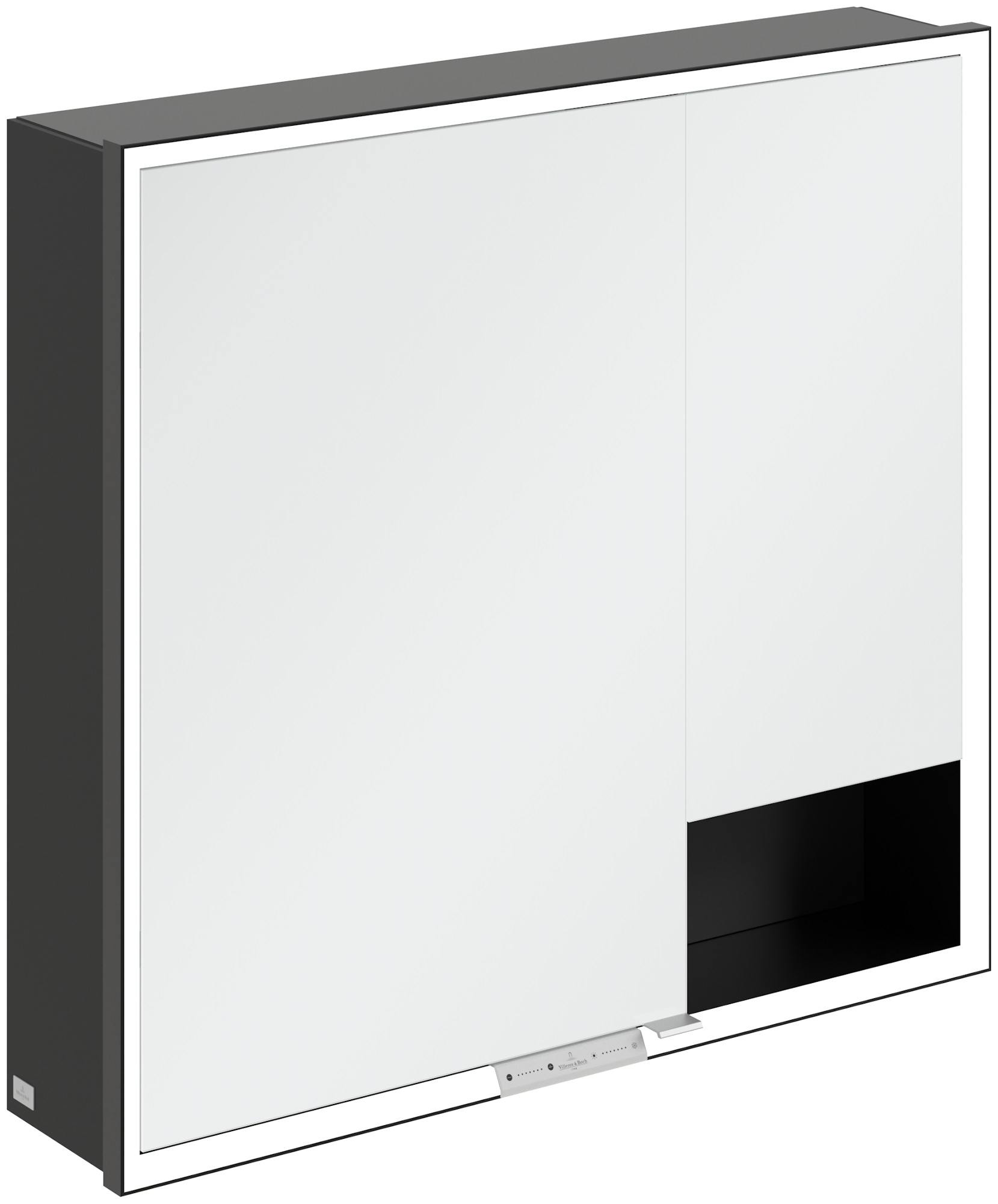 Darmowa Dostawa - Szafka 80x16.8x75 cm z lustrem czarna Villeroy & Boch My View+ B48180VL