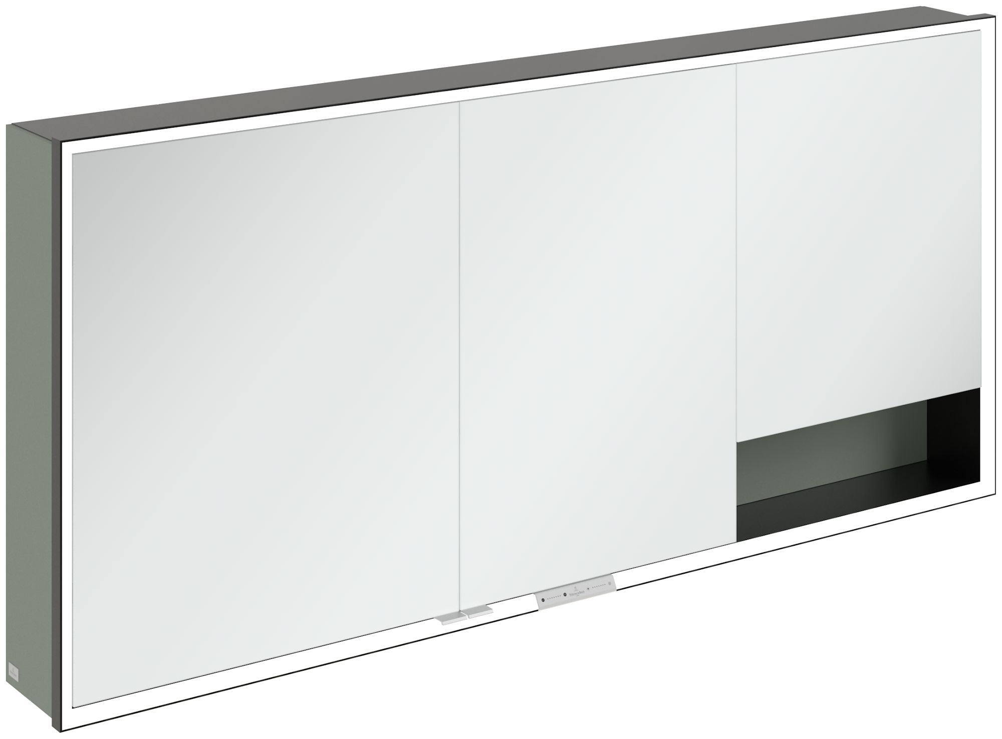 Darmowa Dostawa - Szafka 160x16.8x75 cm z lustrem czarna-zielona Villeroy & Boch My View+ B48116AF