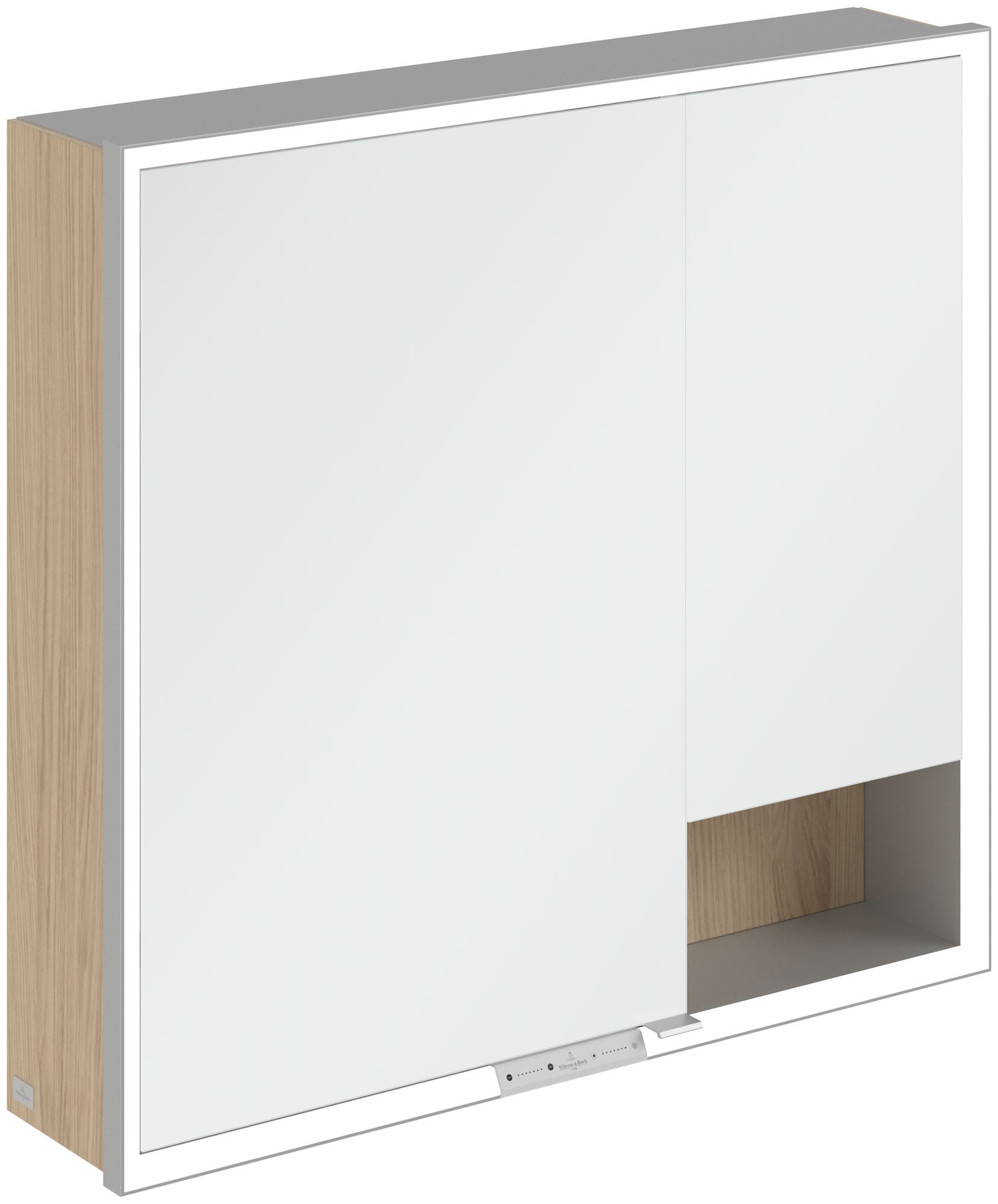 Darmowa Dostawa - Szafka 80x16.8x75 cm z lustrem dąb Villeroy & Boch My View+ A48180VJ