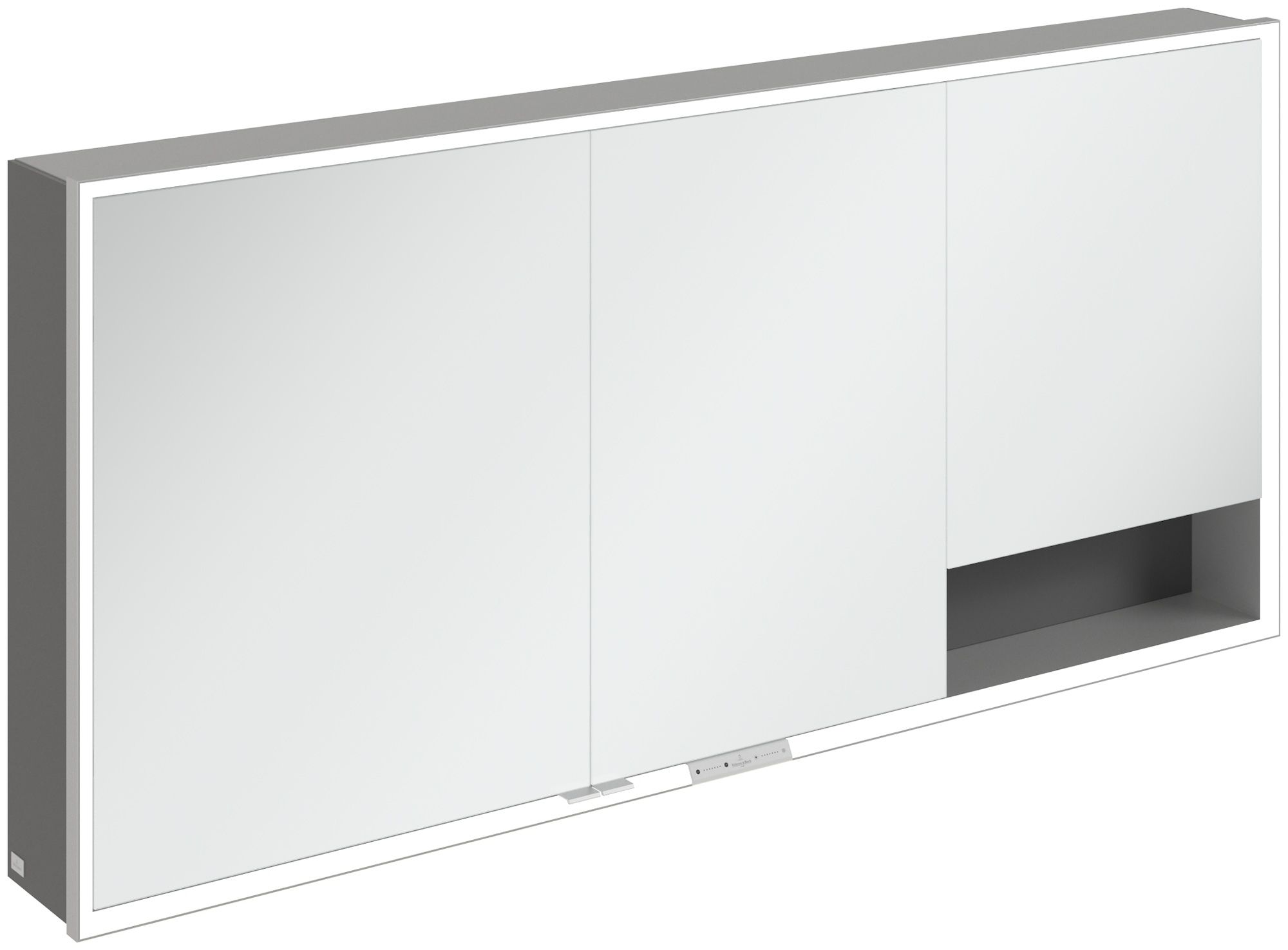 Darmowa Dostawa - Szafka 160x16.8x75 cm z lustrem grafitowa Villeroy & Boch My View+ A48116VR