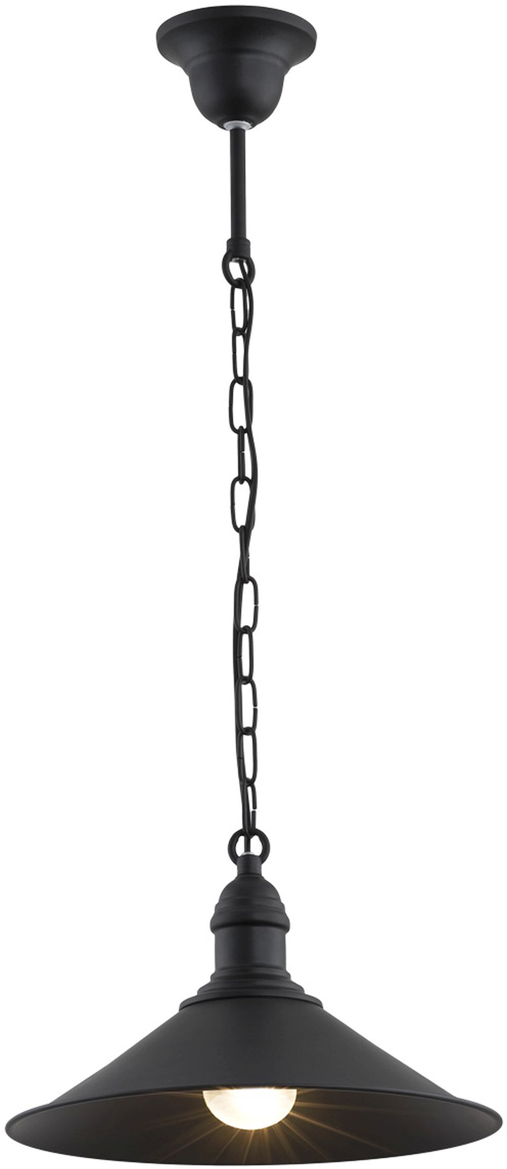 Darmowa Dostawa - Lampa wisząca 1x15 W czarna Argon Erba 631
