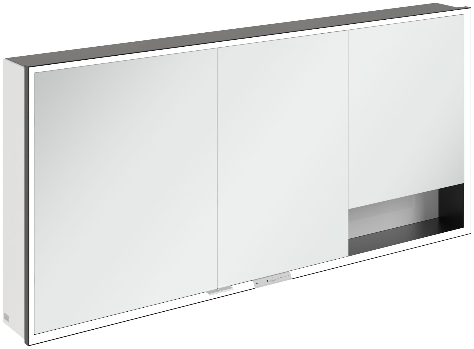 Darmowa Dostawa - Szafka 160x16.8x75 cm z lustrem biała-czarna Villeroy & Boch My View+ B48116VE
