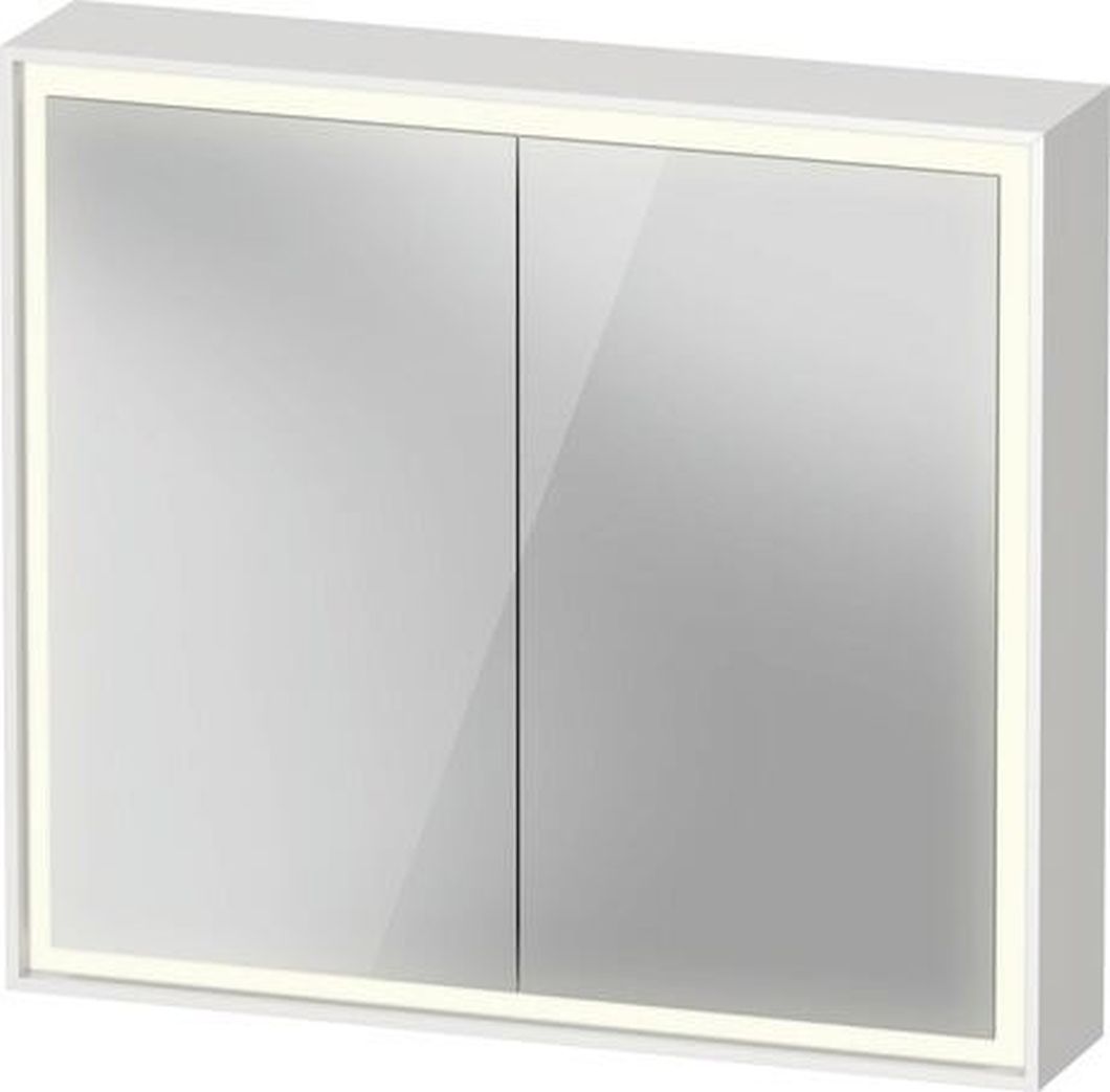 Darmowa Dostawa - Szafka 80x15x70 cm z lustrem biała Duravit L-Cube LC7551018180010