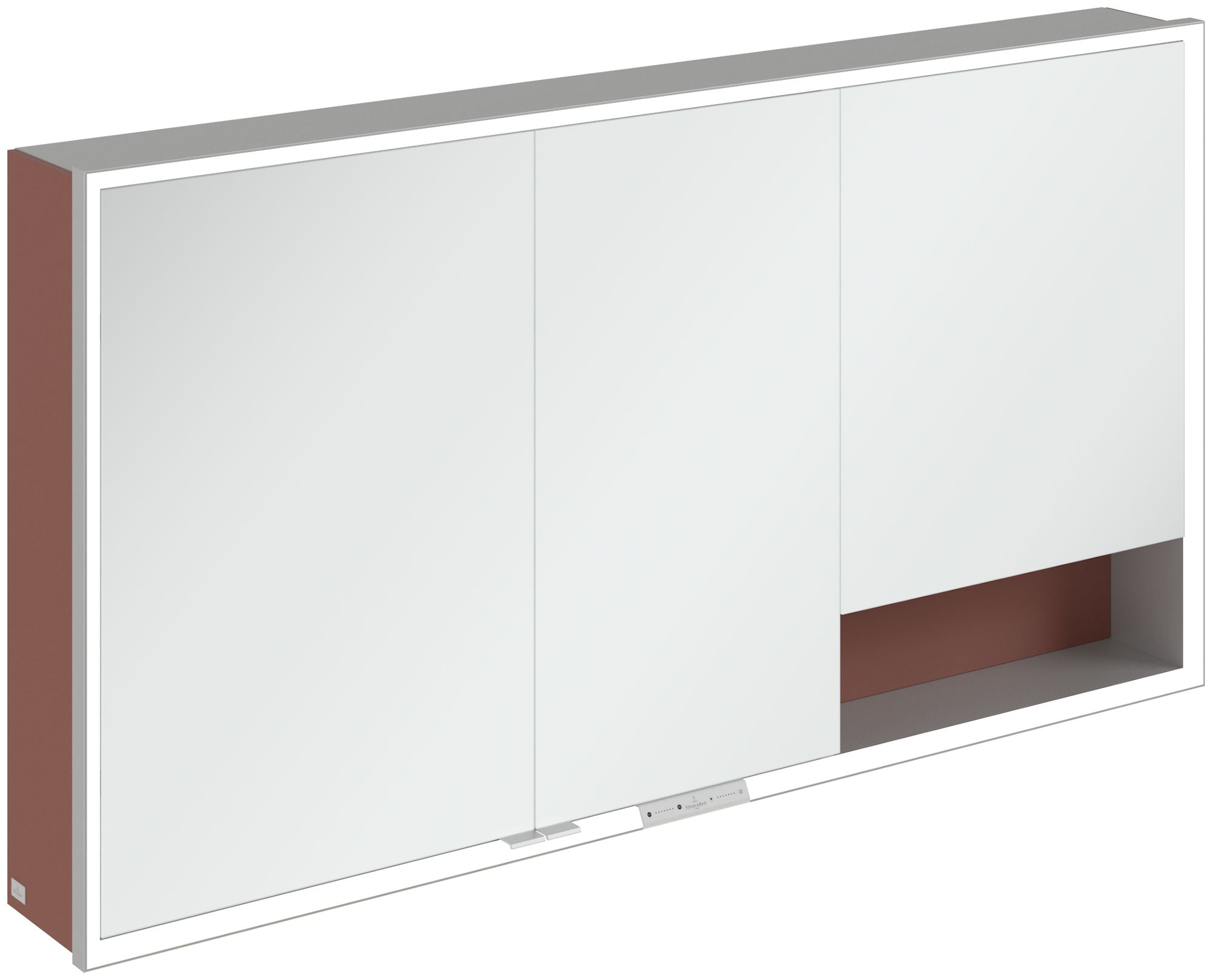 Darmowa Dostawa - Szafka 140x16.8x75 cm z lustrem czerwona Villeroy & Boch My View+ A48114AH