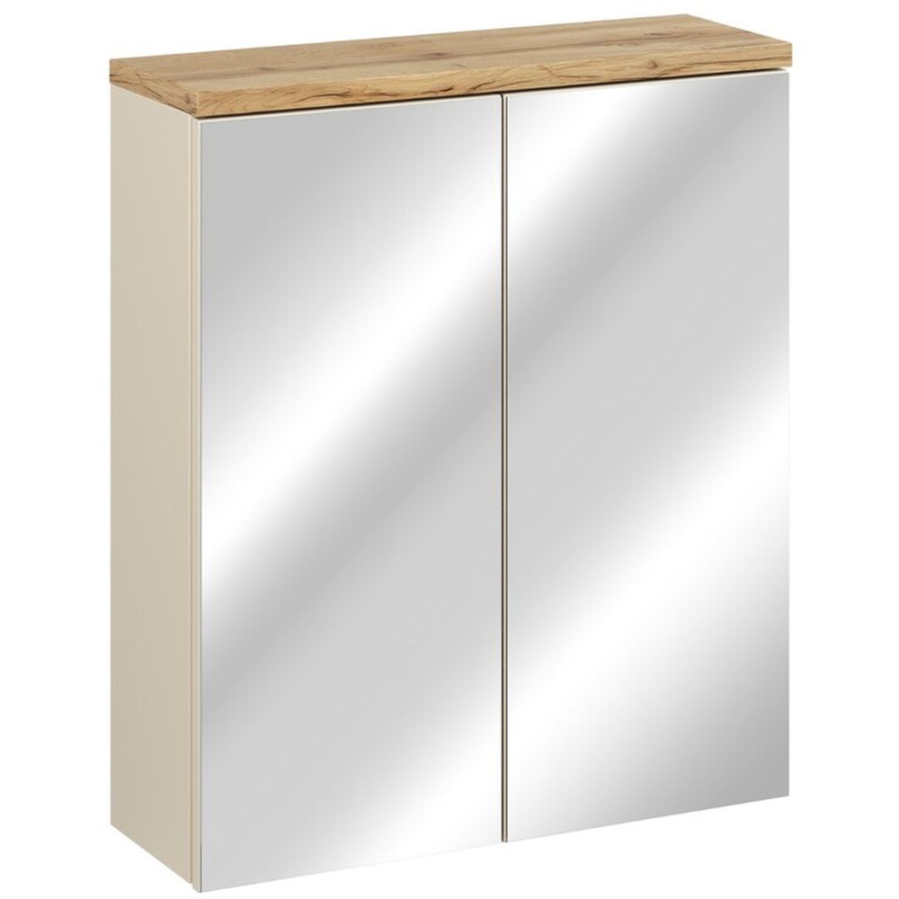 Darmowa Dostawa - Szafka 60x20x70 cm z lustrem beżowa Comad Bali Cashmere BALICASHMERE84602D