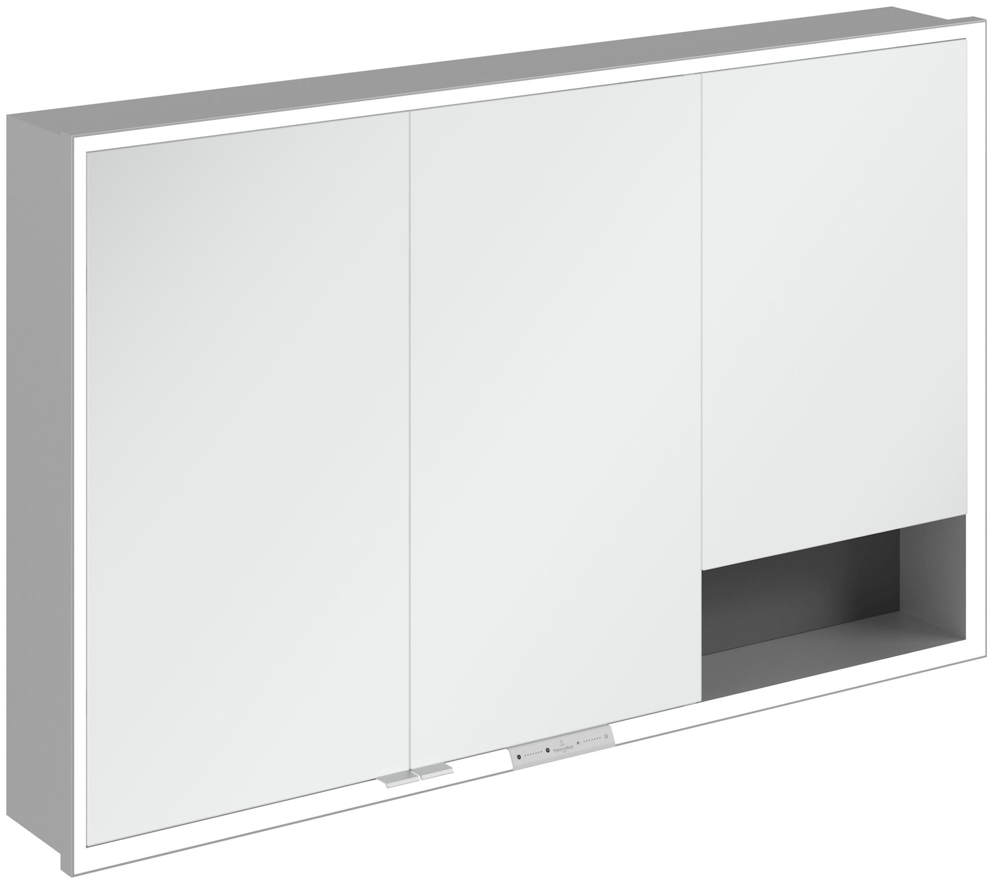 Darmowa Dostawa - Szafka 120x16.8x75 cm z lustrem grafitowa Villeroy & Boch My View+ A48212VR