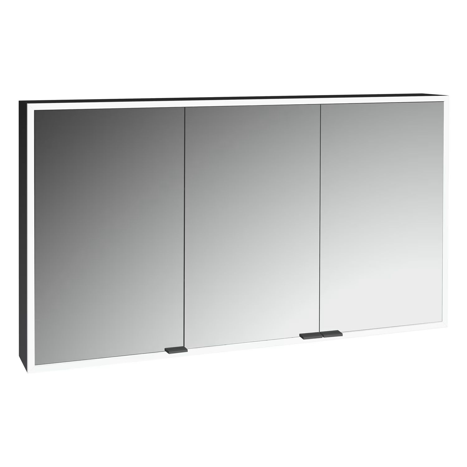 Darmowa Dostawa - Szafka 120x17x70 cm z lustrem czarna Kronenbach Cube 2.0 KB100220MB
