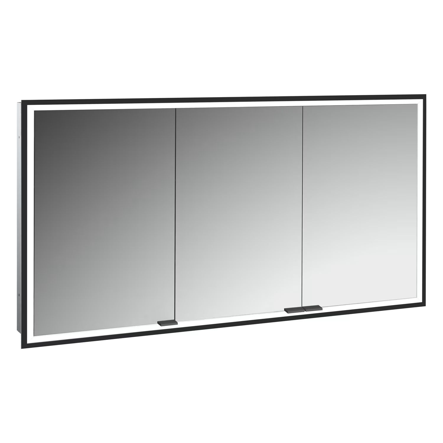 Darmowa Dostawa - Szafka 130x17x70 cm z lustrem czarna Kronenbach Cube 2.0 KB100235MB
