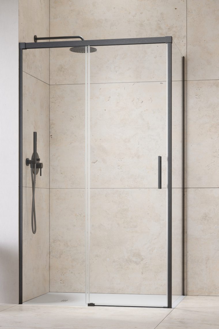 Darmowa Dostawa - Drzwi prysznicowe 120 cm rozsuwane gunmetal szczotkowany/szkło przezroczyste Radaway Idea 6 Brushed GunMetal KDJ 3870429201L
