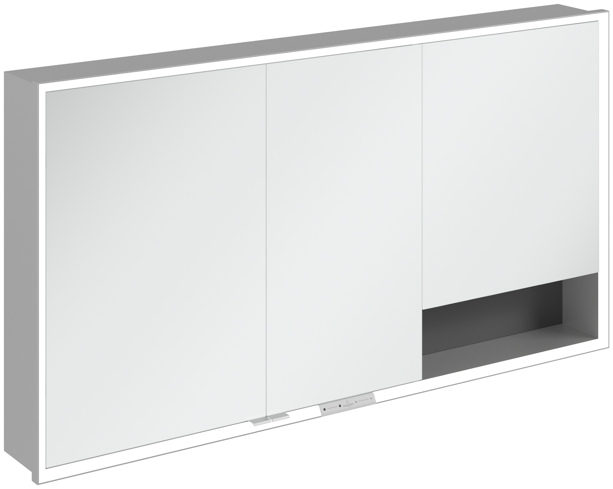 Darmowa Dostawa - Szafka 140x16.8x75 cm z lustrem grafitowa Villeroy & Boch My View+ A48214VR