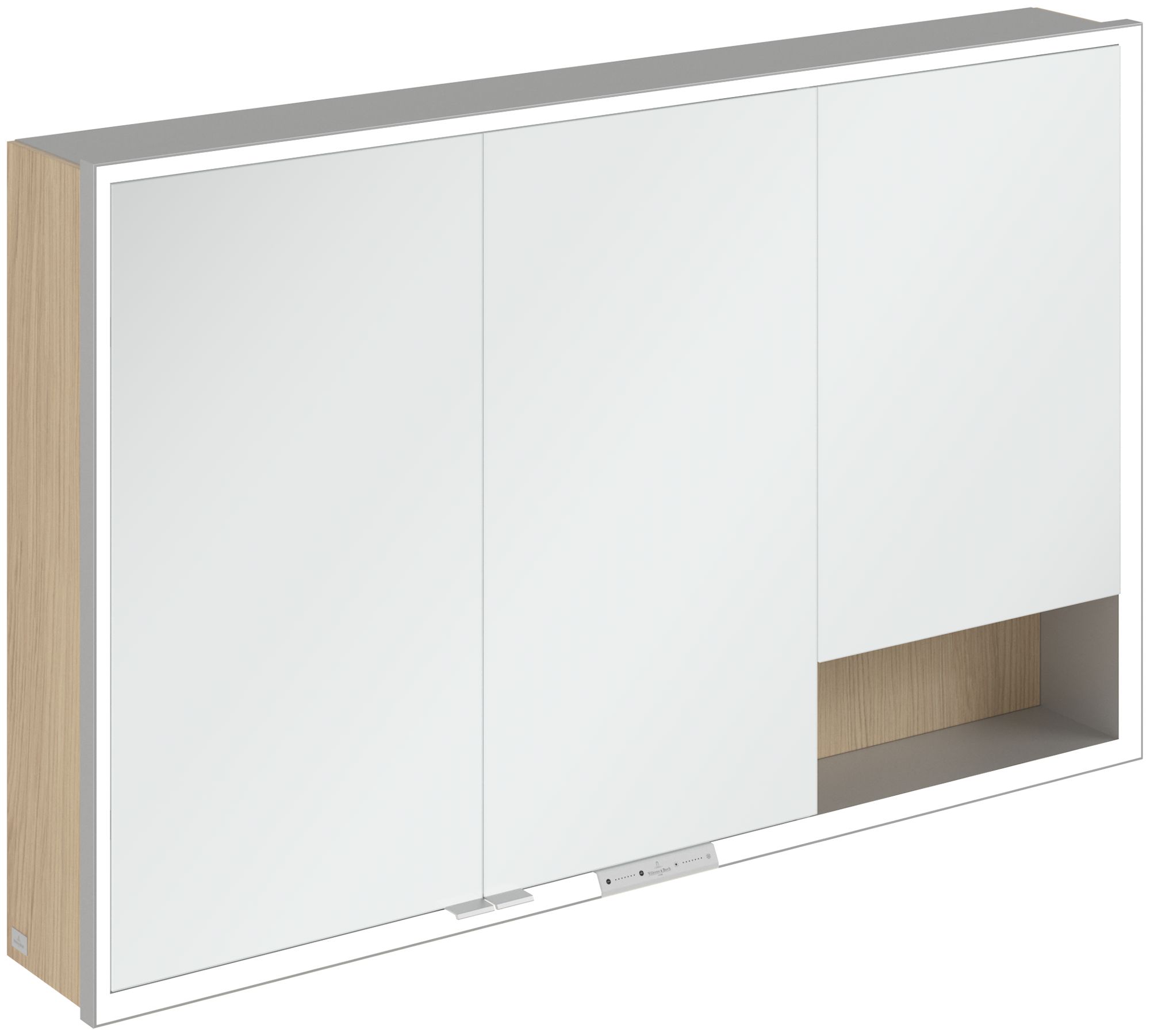 Darmowa Dostawa - Szafka 120x16.8x75 cm z lustrem dąb Villeroy & Boch My View+ A48112VJ