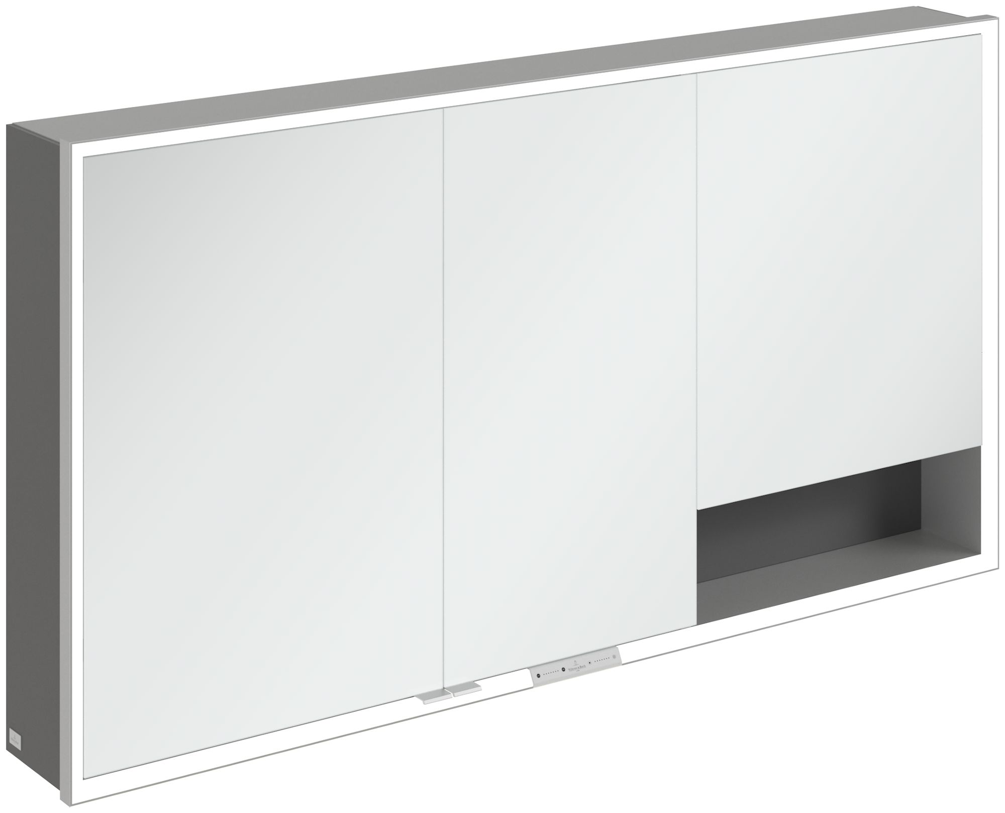 Darmowa Dostawa - Szafka 140x16.8x75 cm z lustrem grafitowa Villeroy & Boch My View+ A48114VR