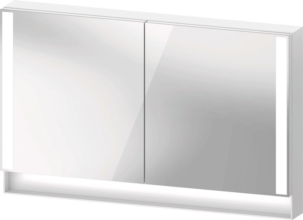 Darmowa Dostawa - Szafka 120x15.5x75 cm z lustrem biały Duravit Qatego QA7153018180010