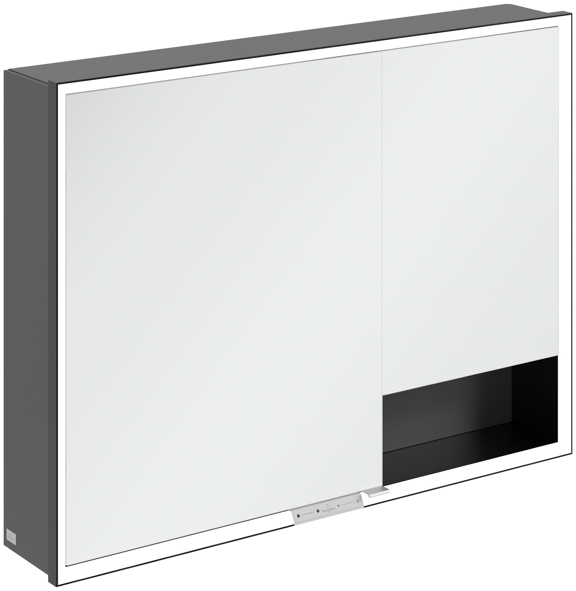 Darmowa Dostawa - Szafka 100x16.8x75 cm z lustrem grafitowa Villeroy & Boch My View+ B48110VR