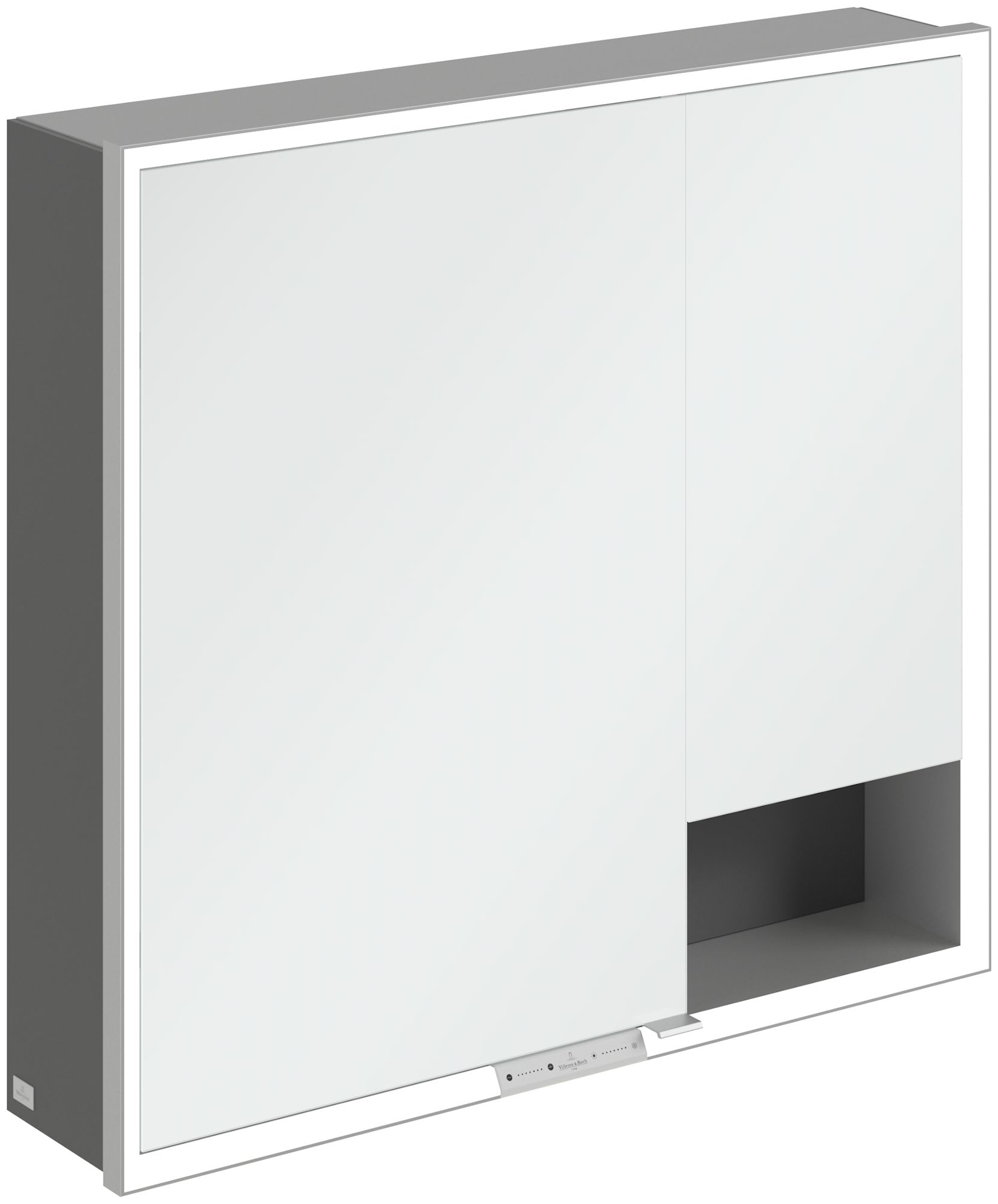 Darmowa Dostawa - Szafka 80x16.8x75 cm z lustrem grafitowa Villeroy & Boch My View+ A48180VR