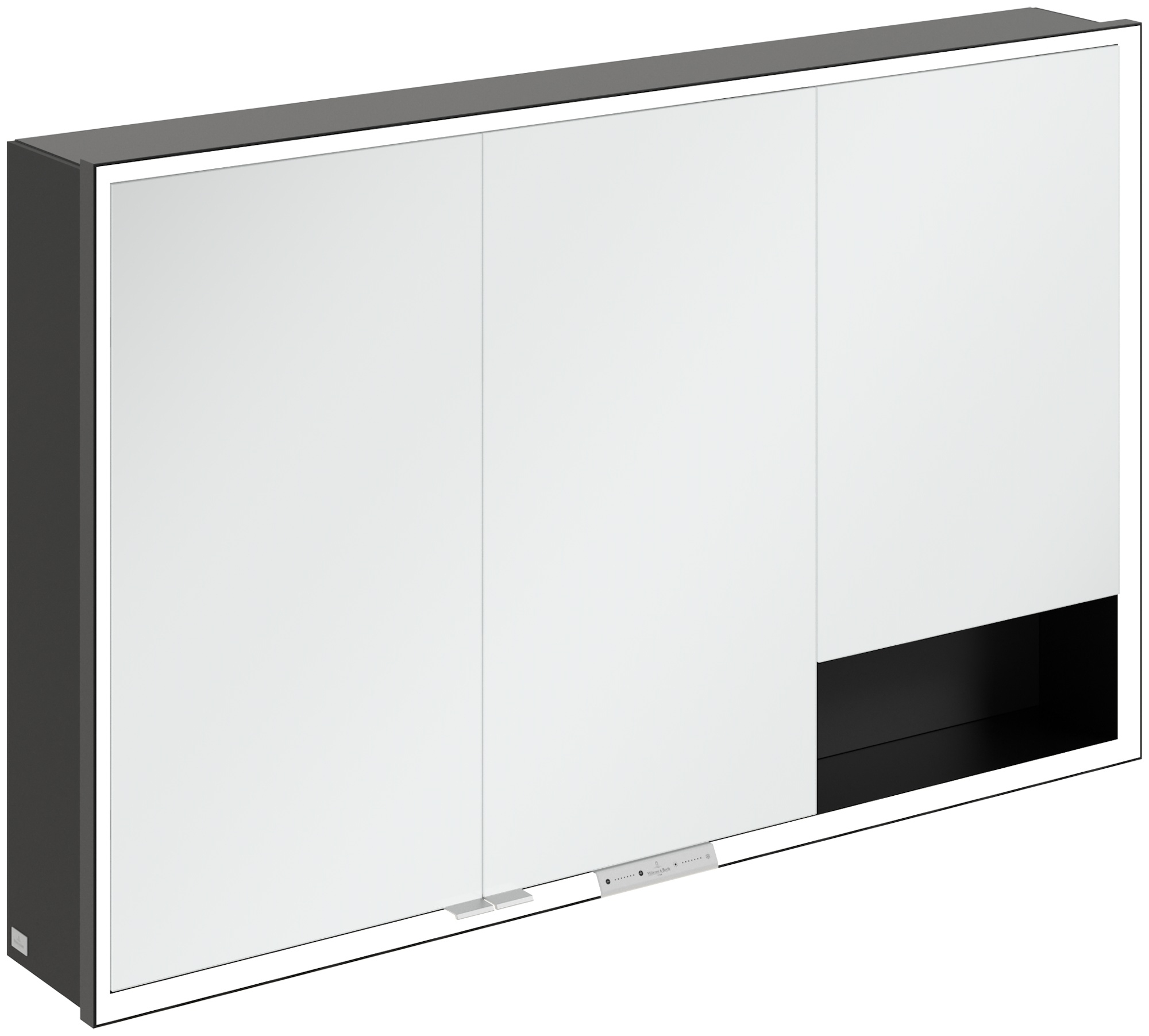 Darmowa Dostawa - Szafka 120x16.8x75 cm z lustrem czarna Villeroy & Boch My View+ B48112VL