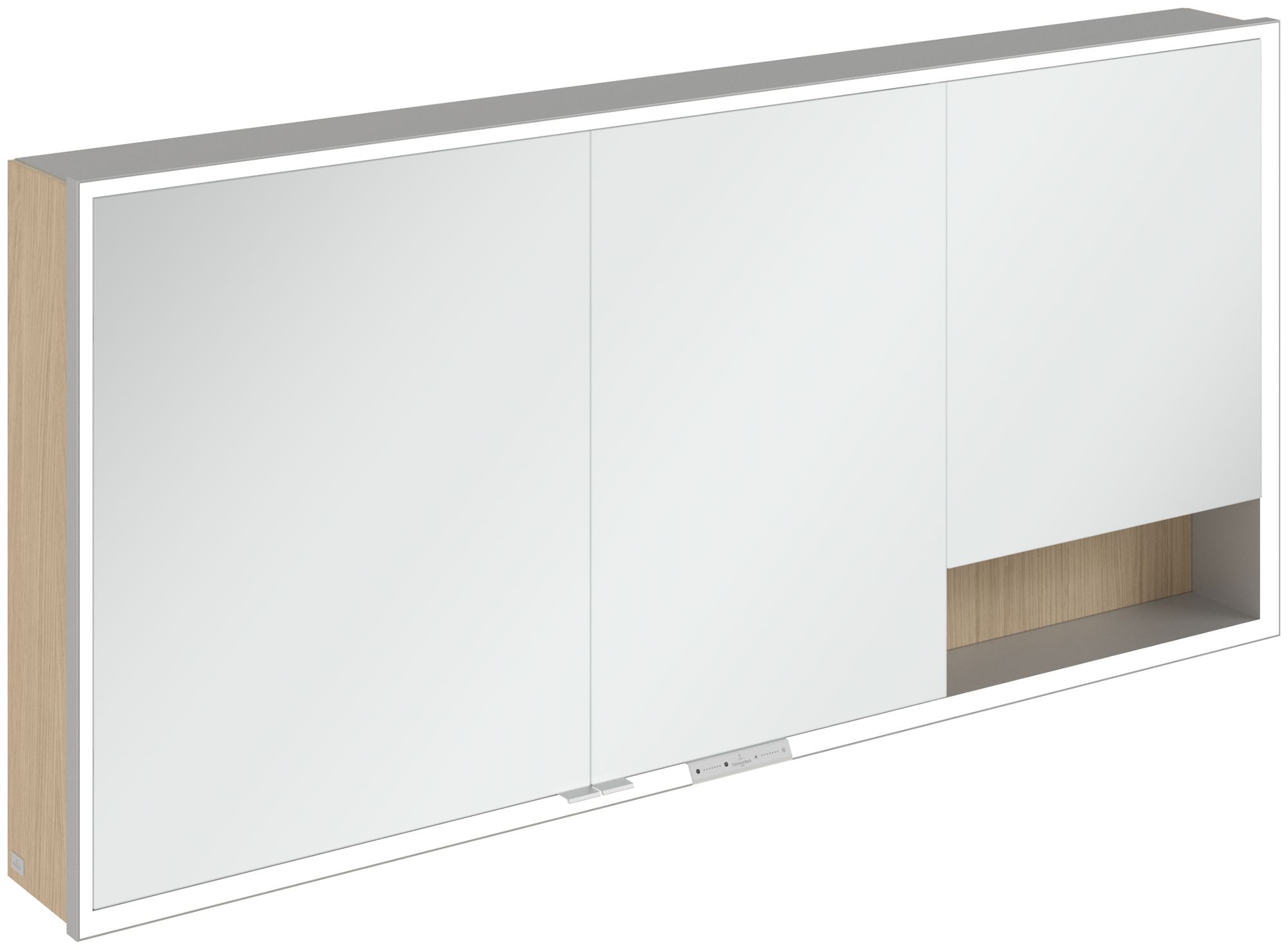 Darmowa Dostawa - Szafka 160x16.8x75 cm z lustrem dąb Villeroy & Boch My View+ A48116VJ