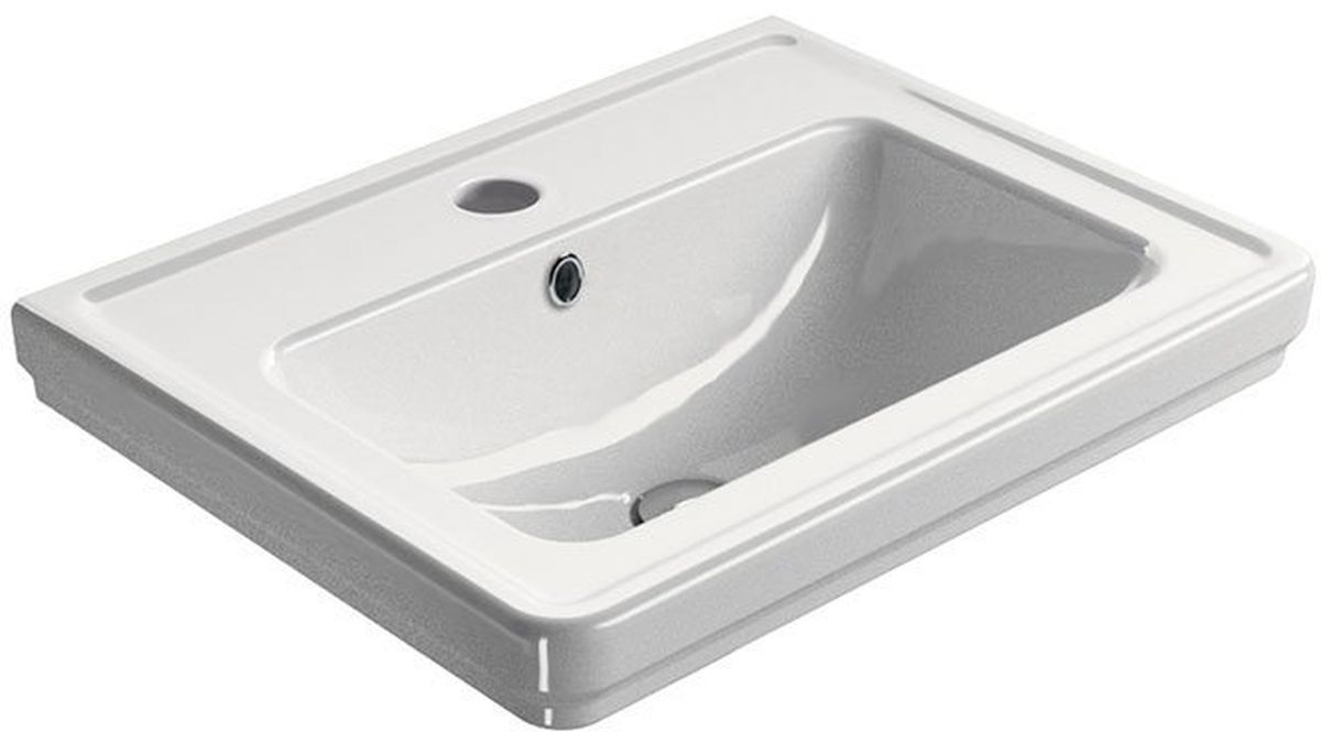 Darmowa Dostawa - Umywalka 60x46 cm prostokątna ścienna biała GSI Classic 8731111