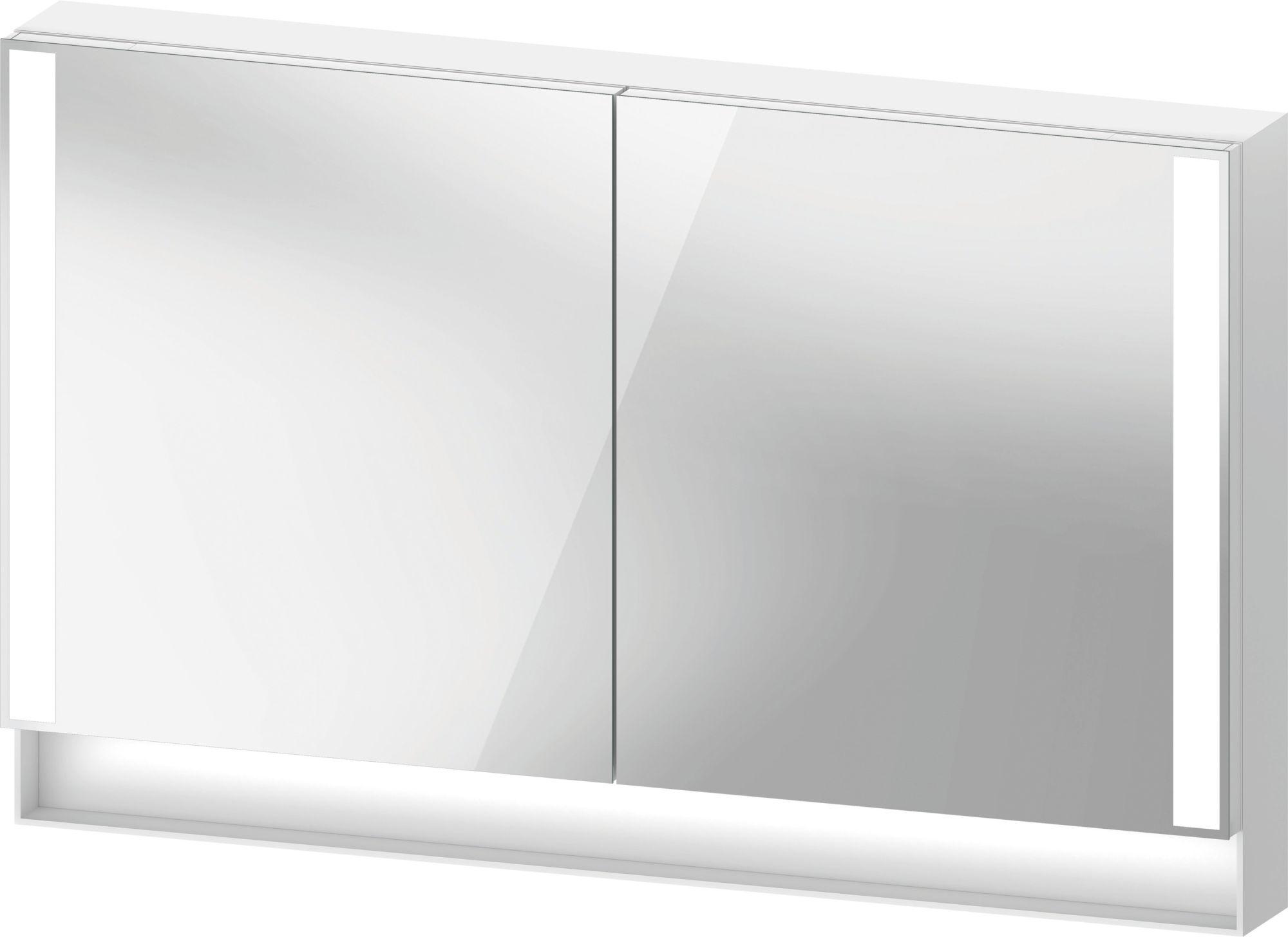 Darmowa Dostawa - Szafka 120x15.5x75 cm z lustrem biały Duravit Qatego QA7153018181010