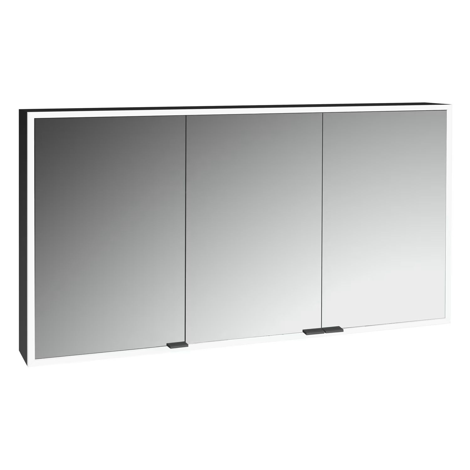 Darmowa Dostawa - Szafka 130x17x70 cm z lustrem czarna Kronenbach Cube 2.0 KB100234MB