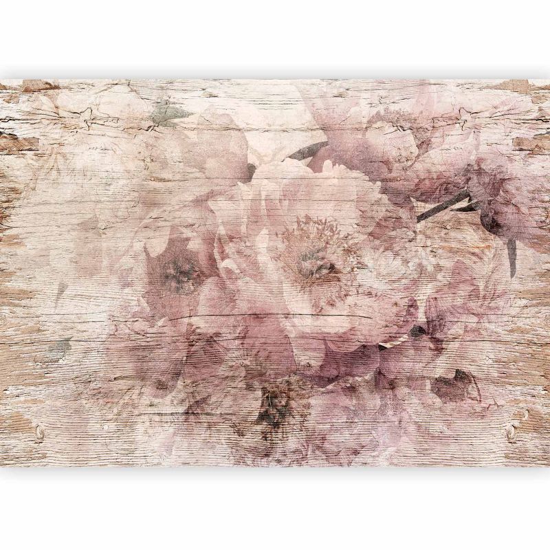 Fototapeta flizelinowa Artgeist 110g/m2 Kwiaty szara 150x105 (3 części) 10103aa rolka 1 szt