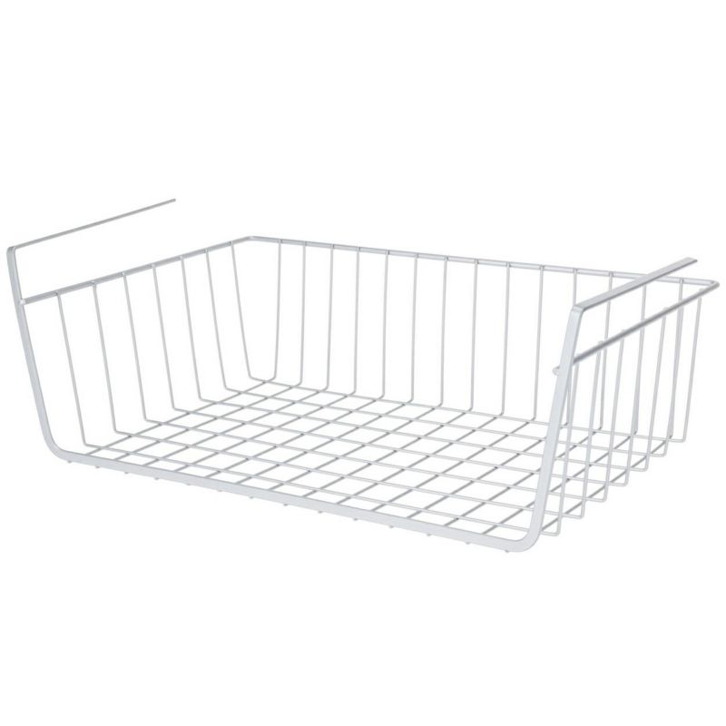 Koszyk podwieszany pod półkę H&S Decoration metalowy szary 40x25 cm 1 szt.
