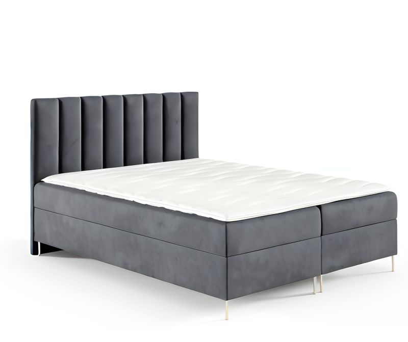 Łóżko kontynentalne SOFELLO Nina Box 160x200 z nogami riviera91 1szt.