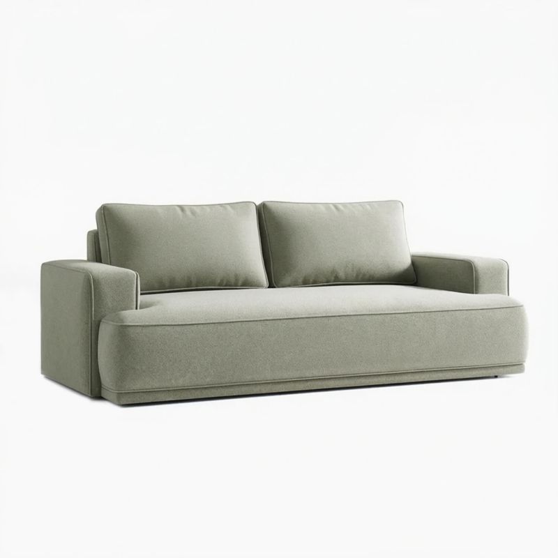 Sofa Mebel Elite Rozkładana Kanapa z Funkcją Spania Dwuosobowa Do Salon Szara CAMELIA 1 szt.