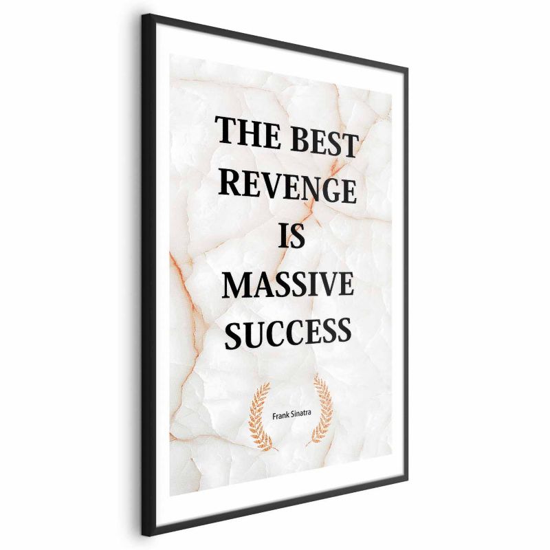Plakat Artgeist Best Revenge 21x30 cm z ramą czarną 1 szt