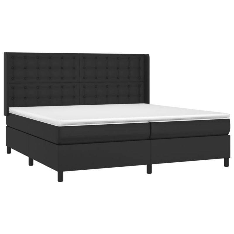 Łóżko kontynentalne WaszeMeble 200x200 cm czarna WM-3139403 1 szt.